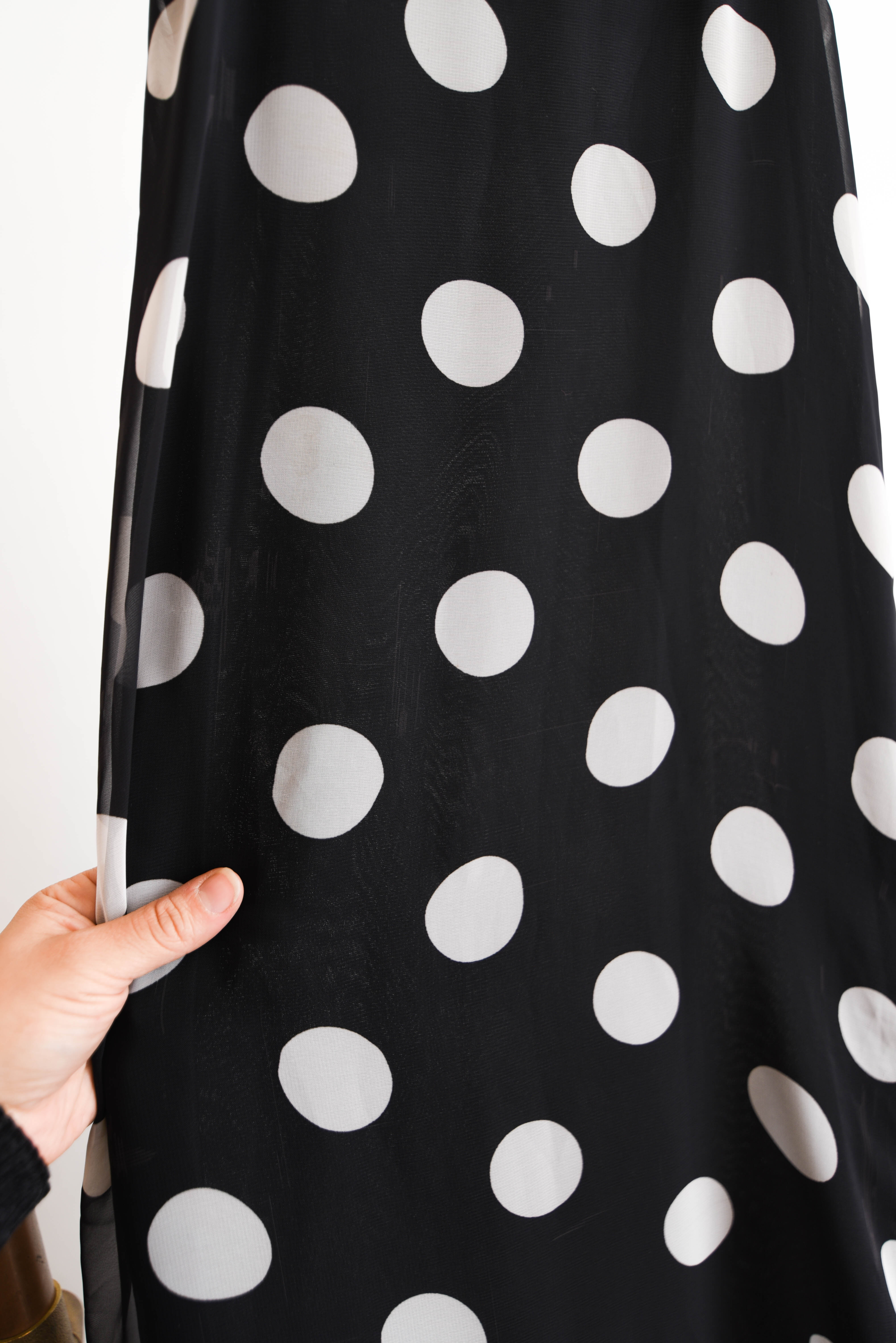 Vestido vaporoso lunares