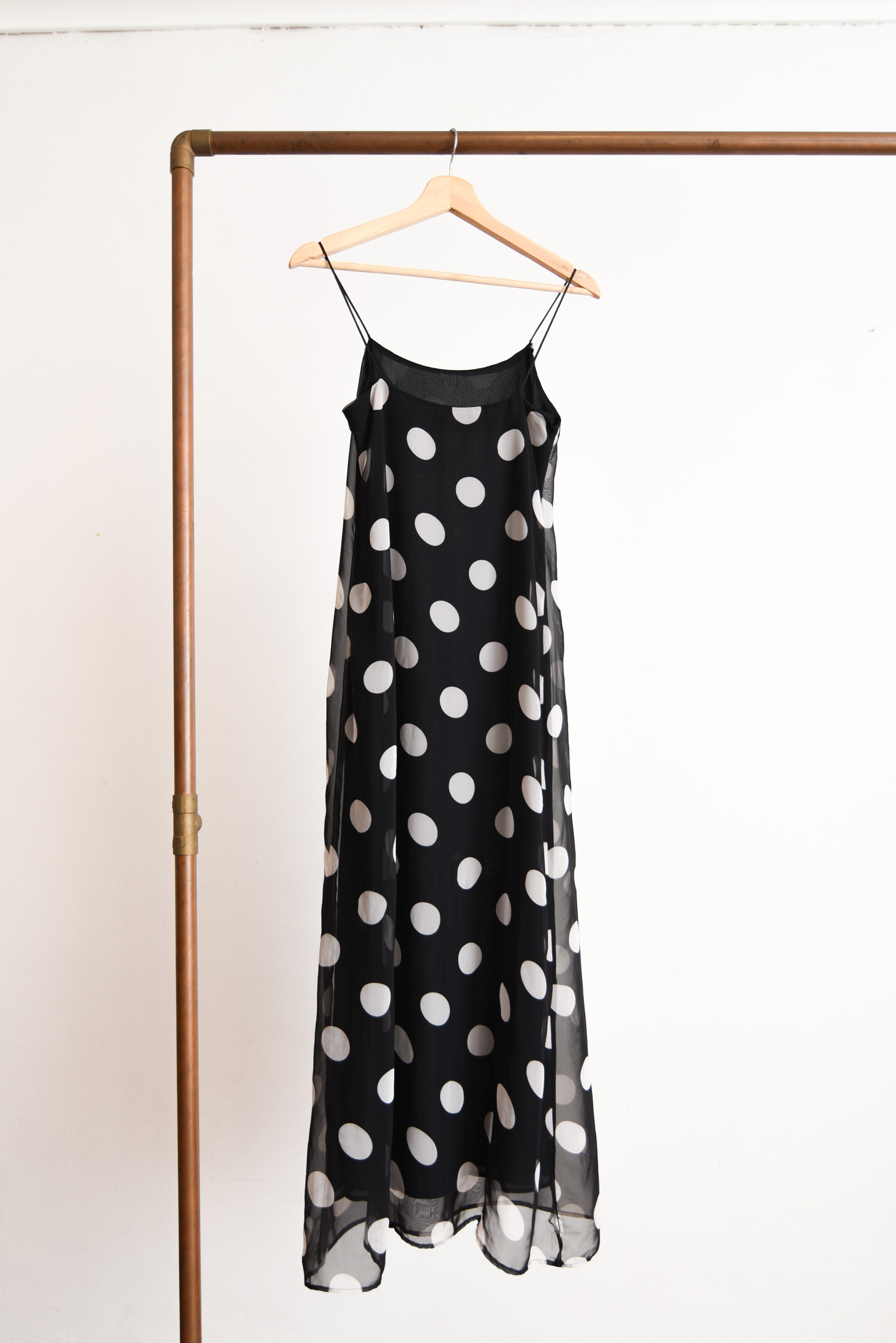 Vestido vaporoso lunares