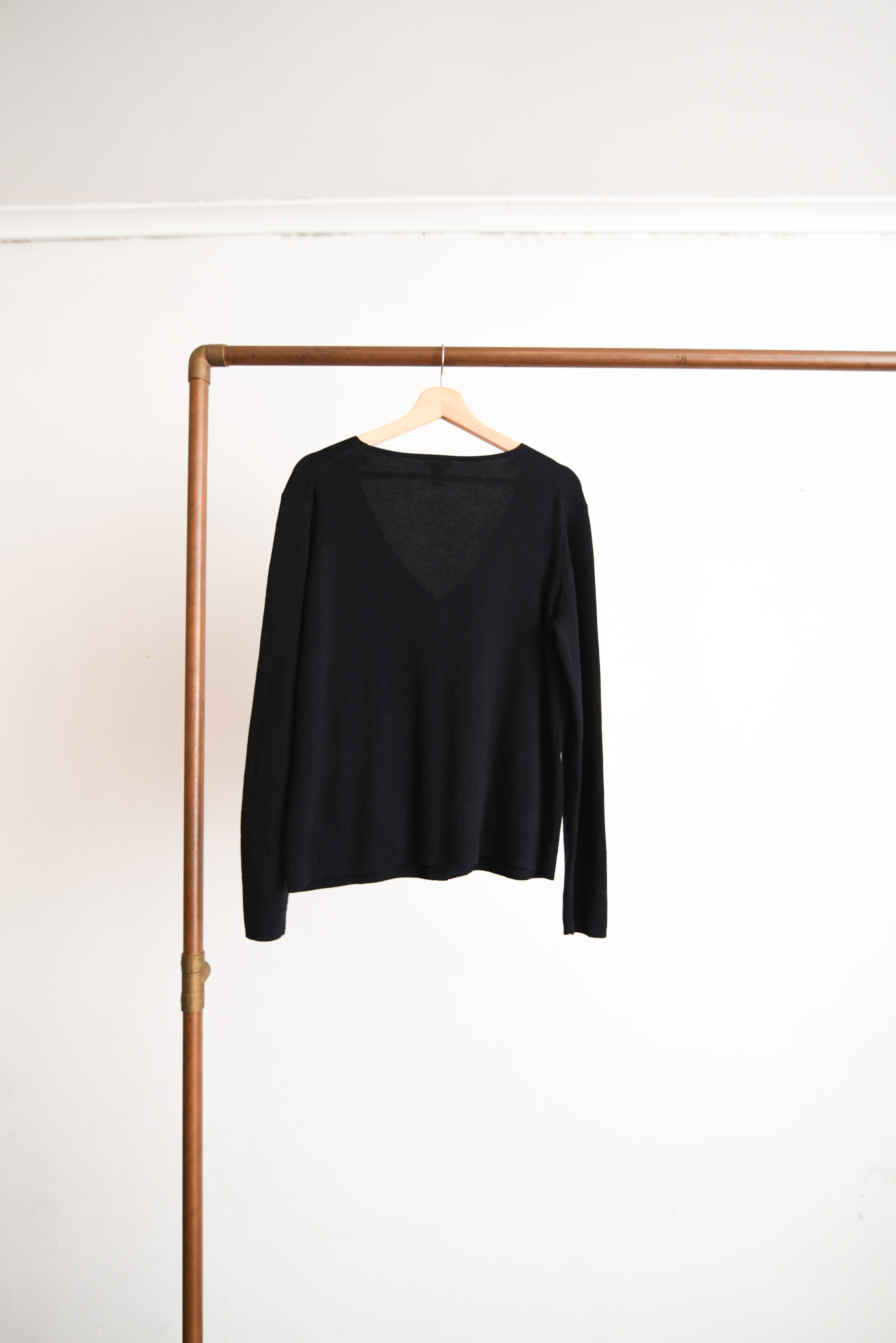 Cardigan basic black botones