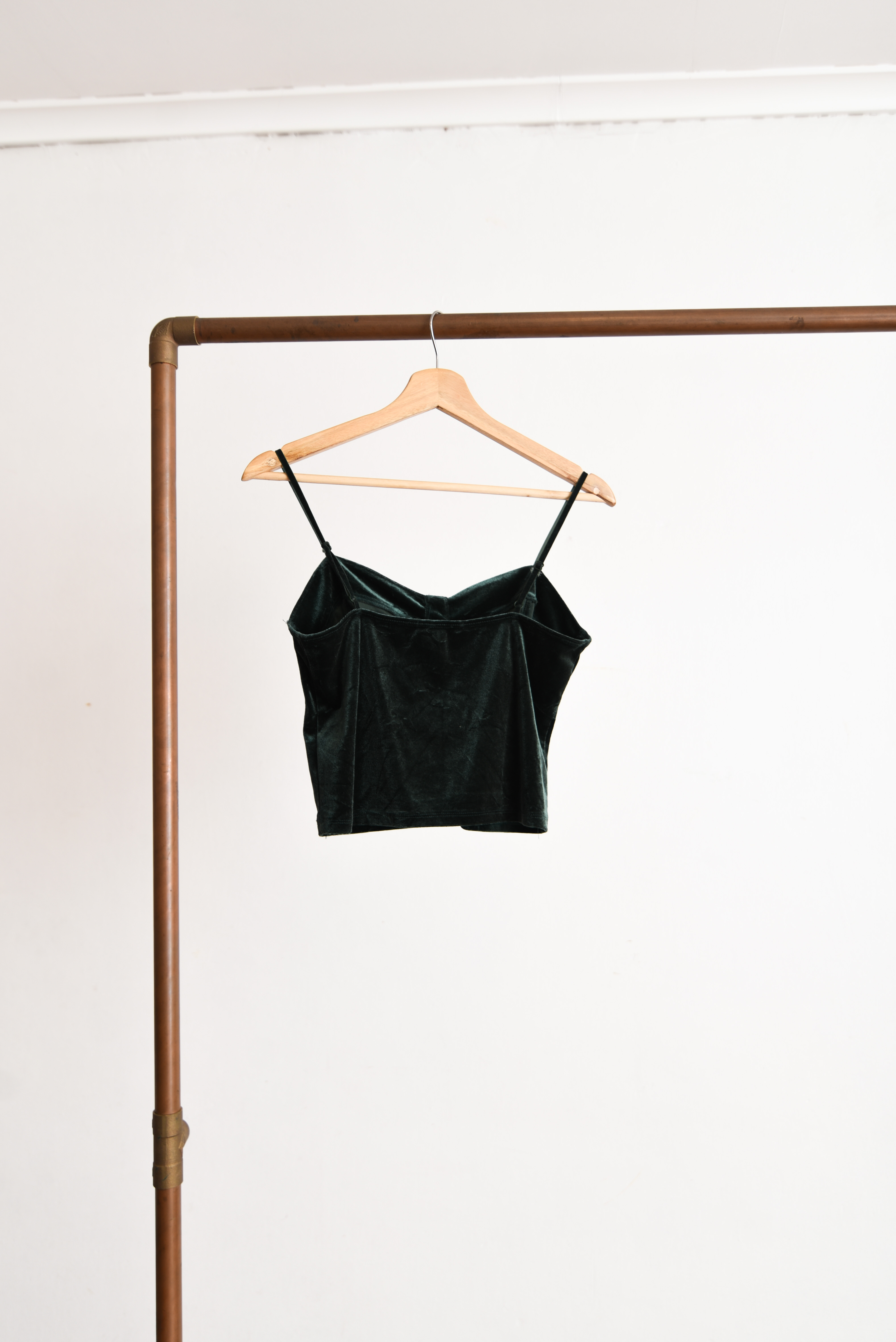 Top green velvet