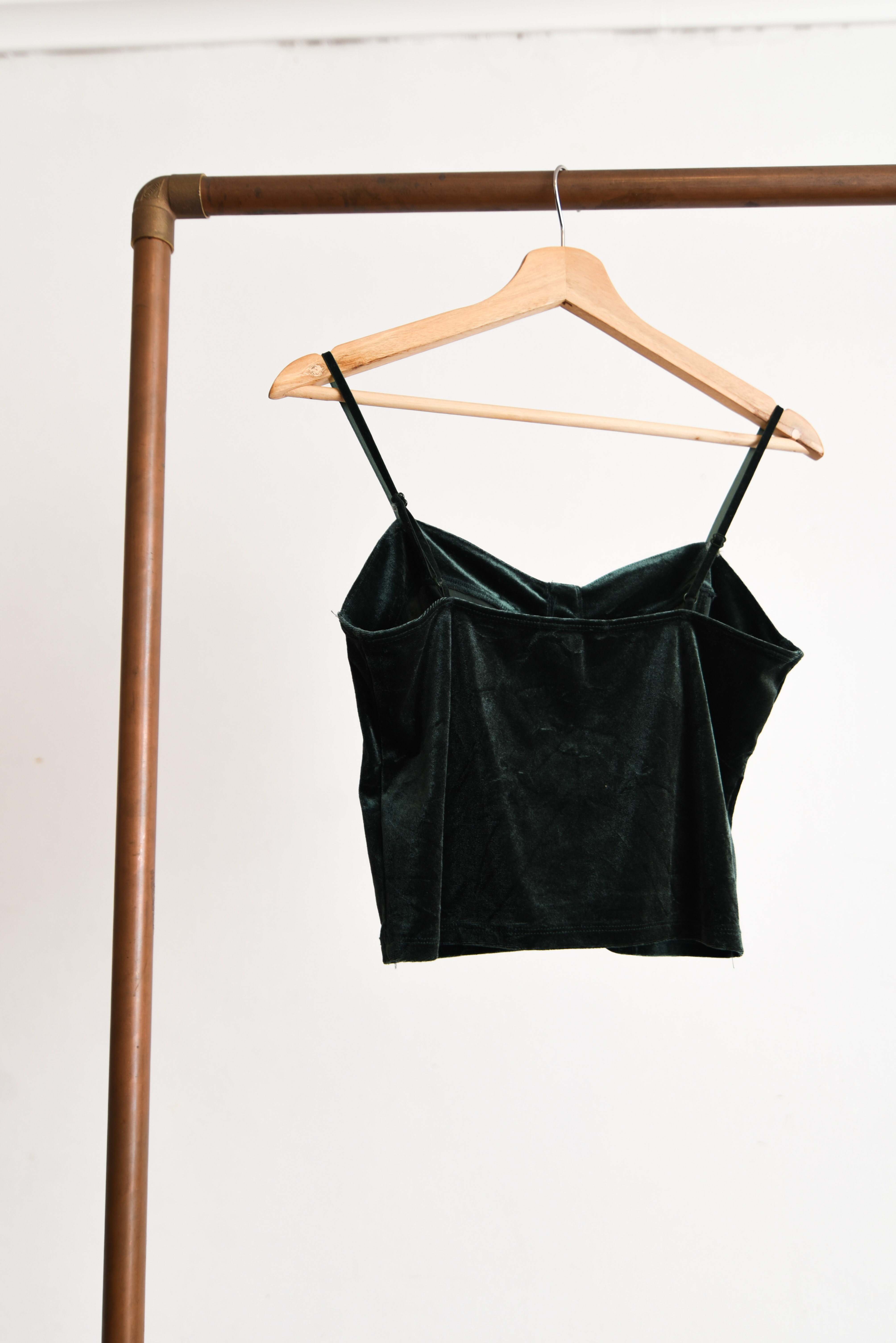 Top green velvet