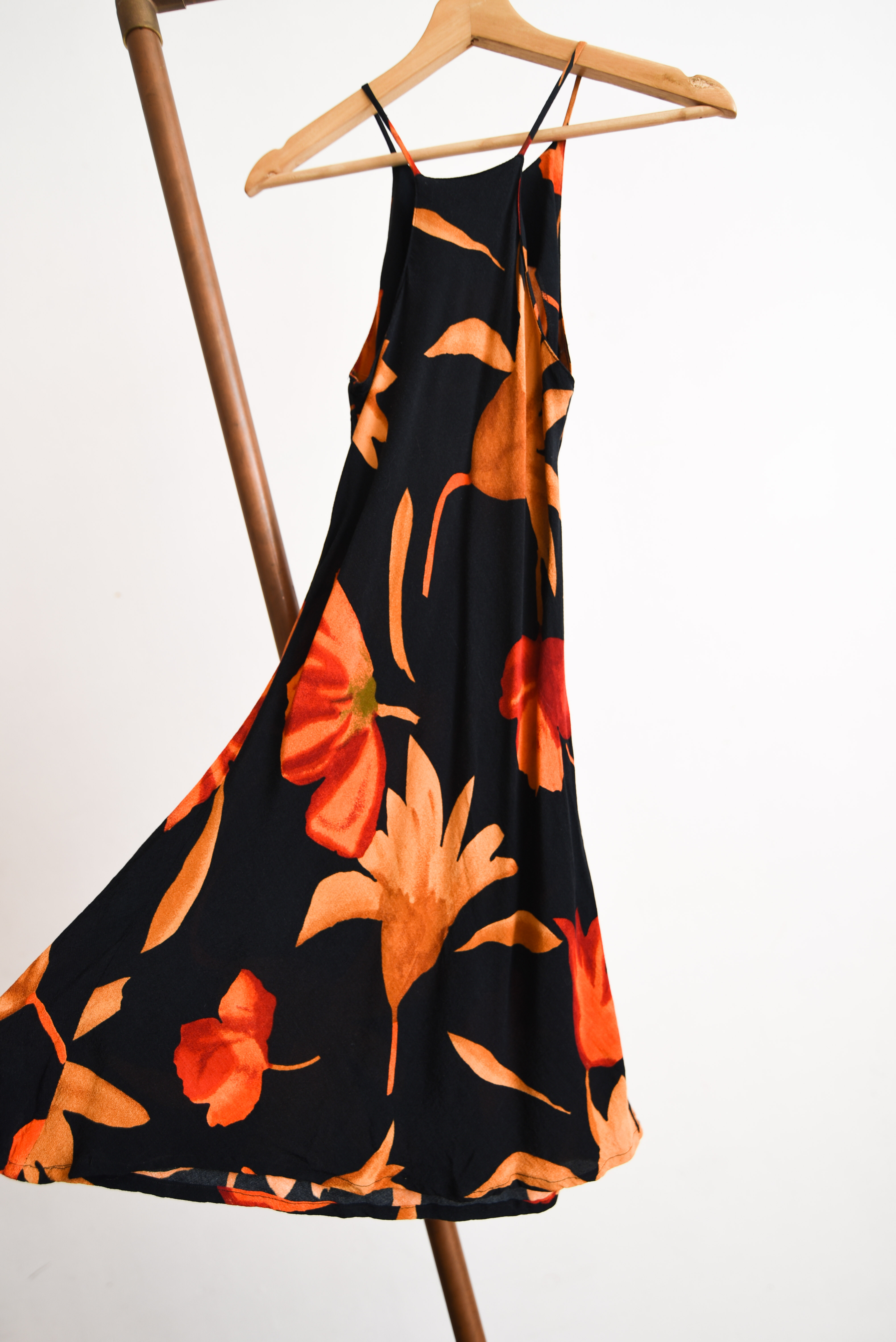 Vestido halter floral vntg 90s