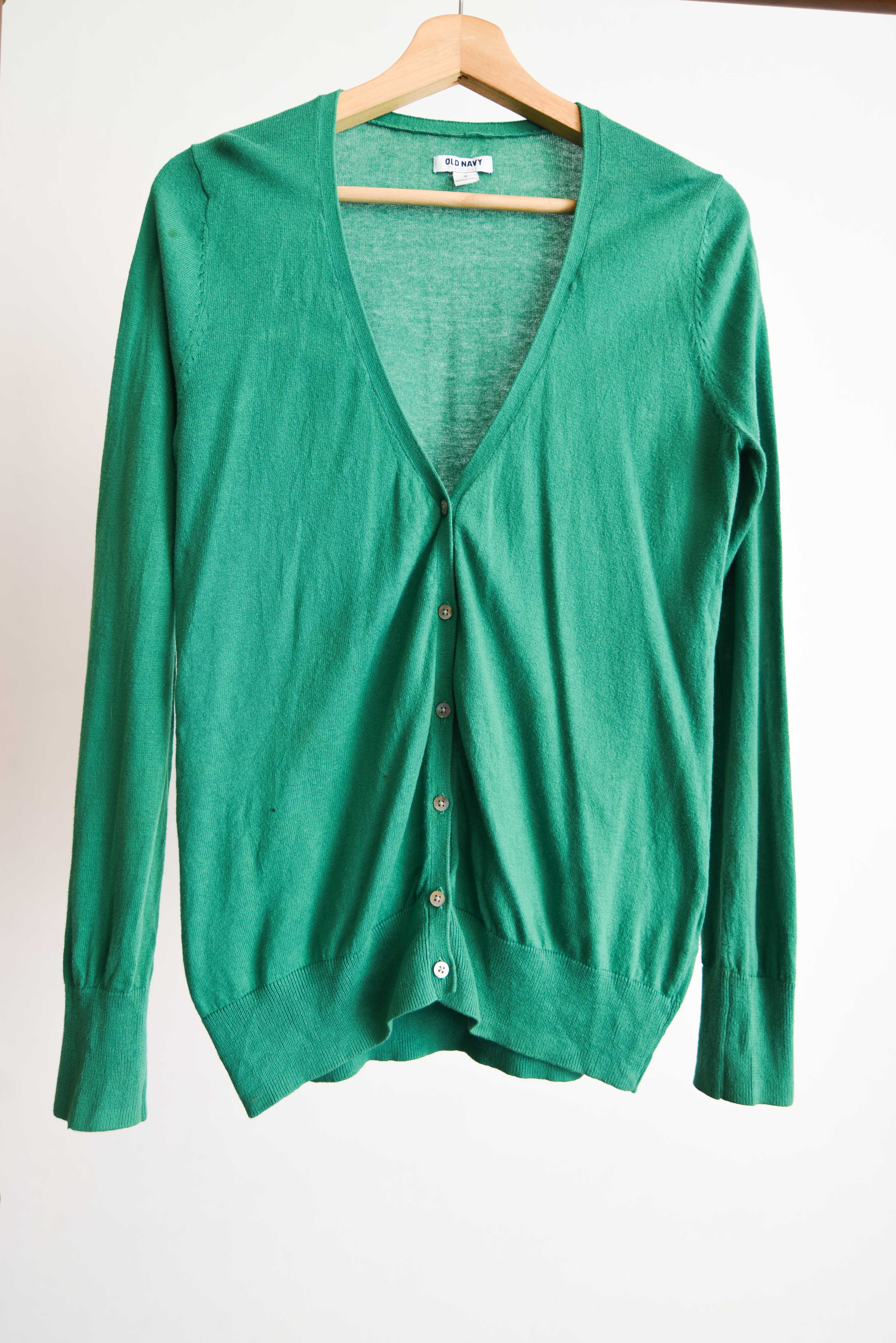 Cardigan verde básico