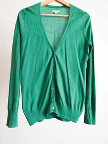 Cardigan verde básico