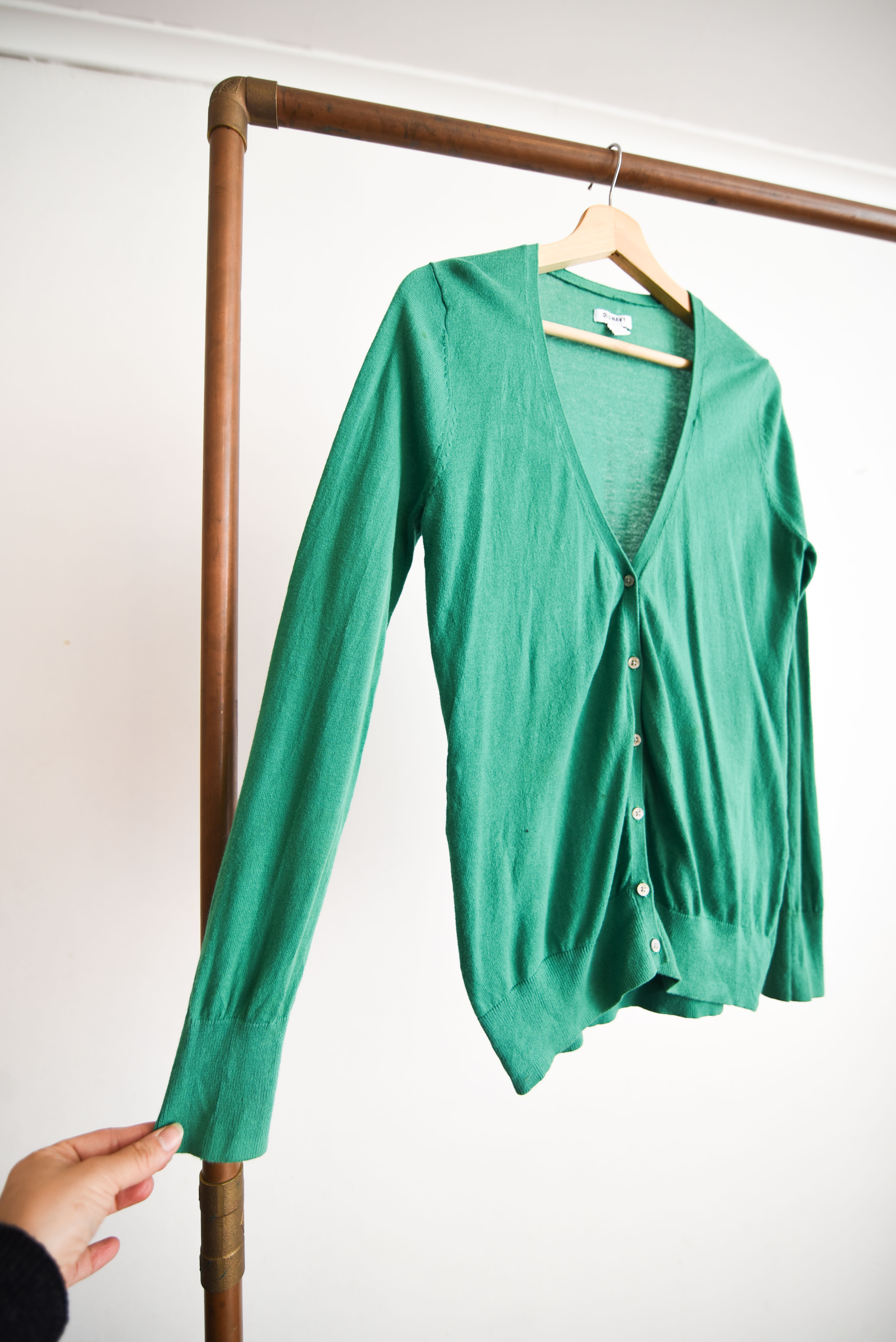 Cardigan verde básico