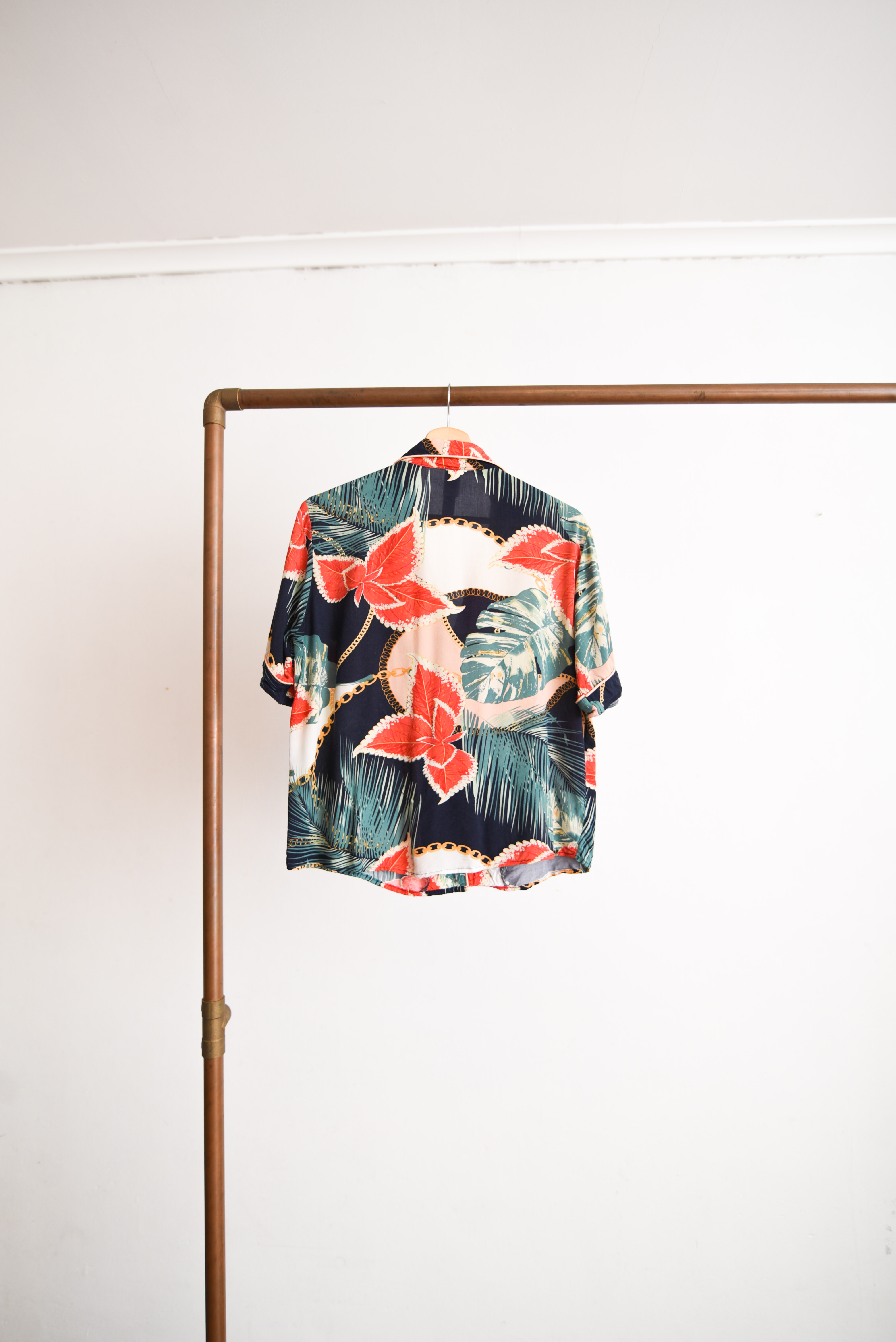 Blusa lencera green floral