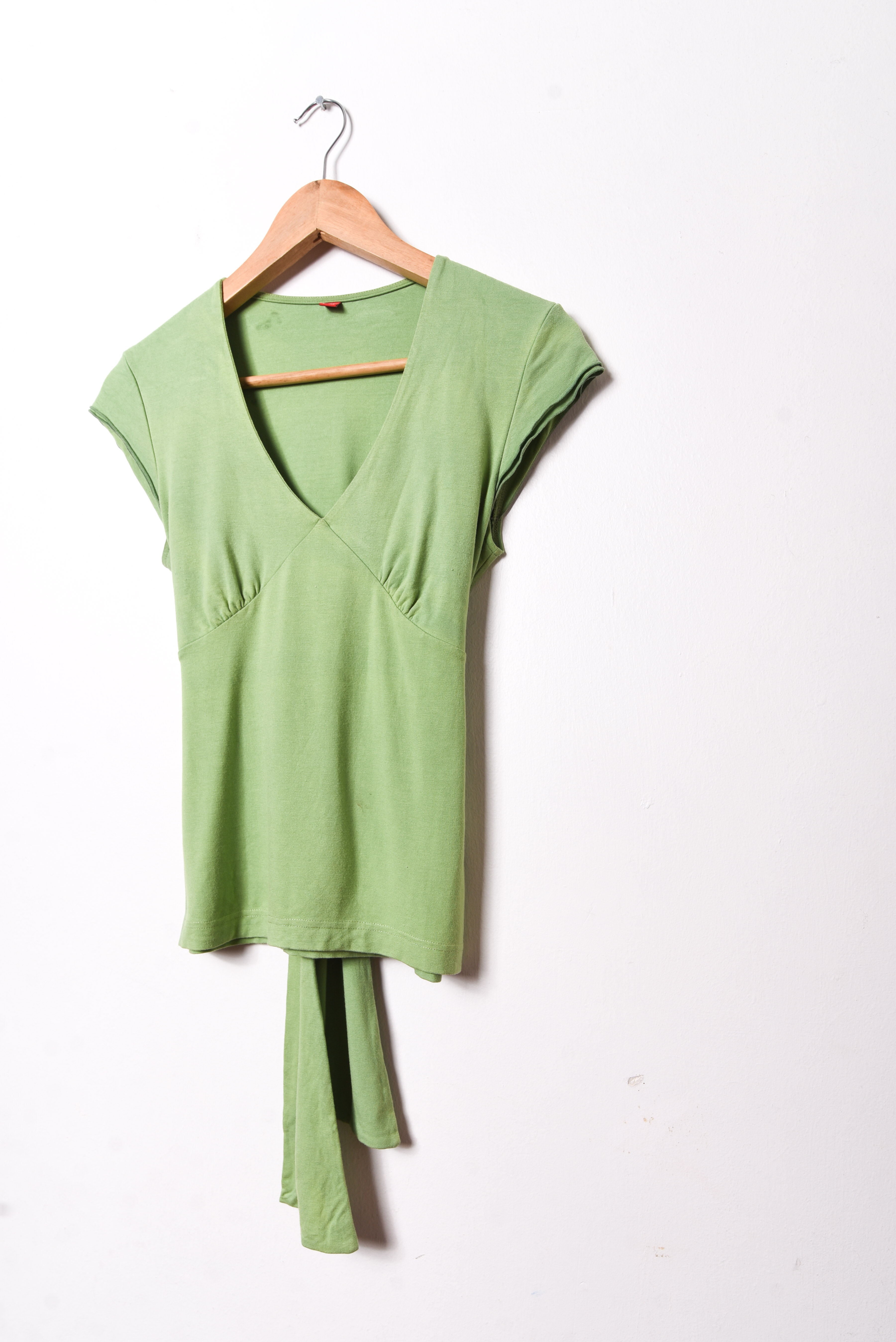 Top verde suave lazito