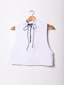 Croptop blanco sporty