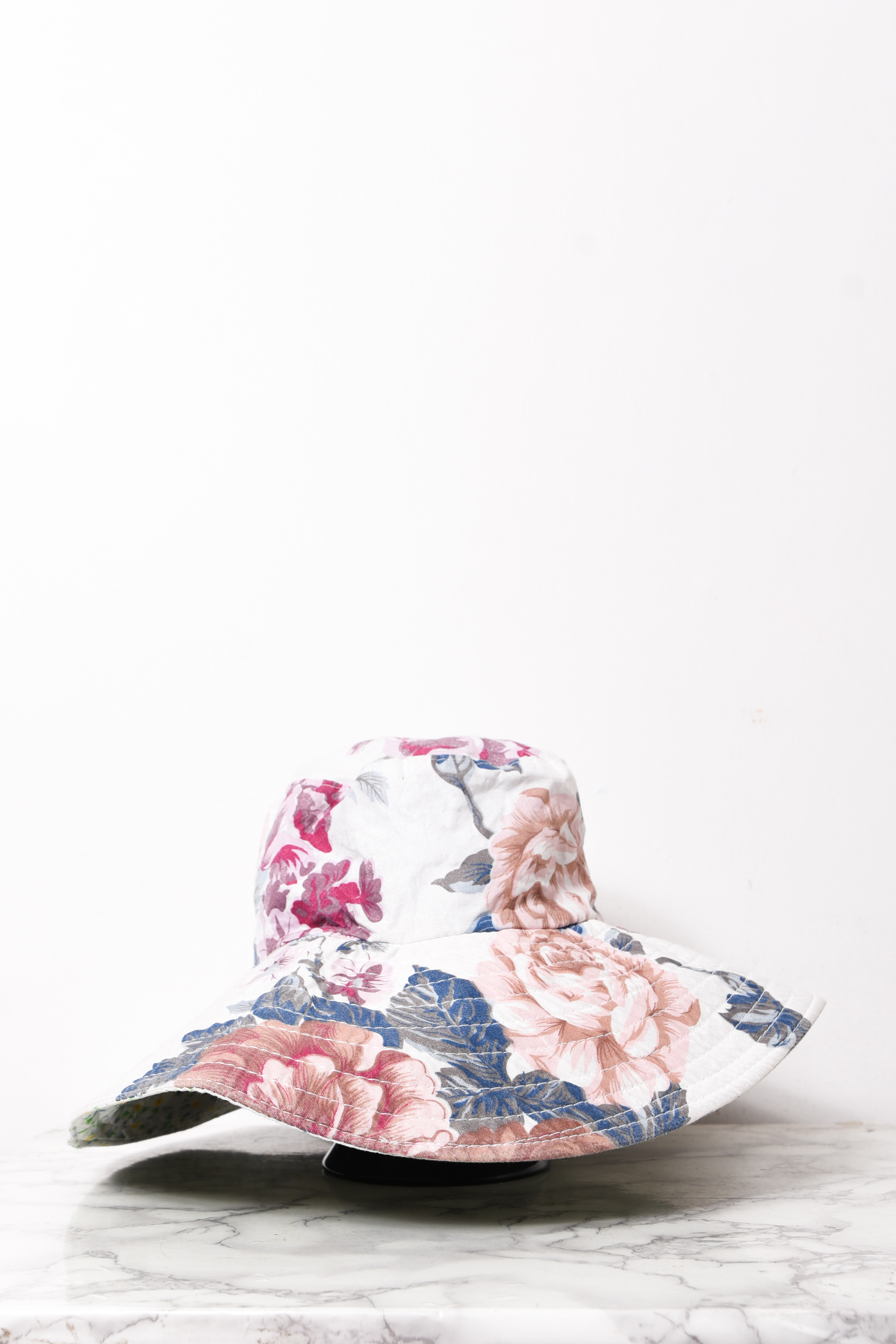 Sombrero floral reversible vintage