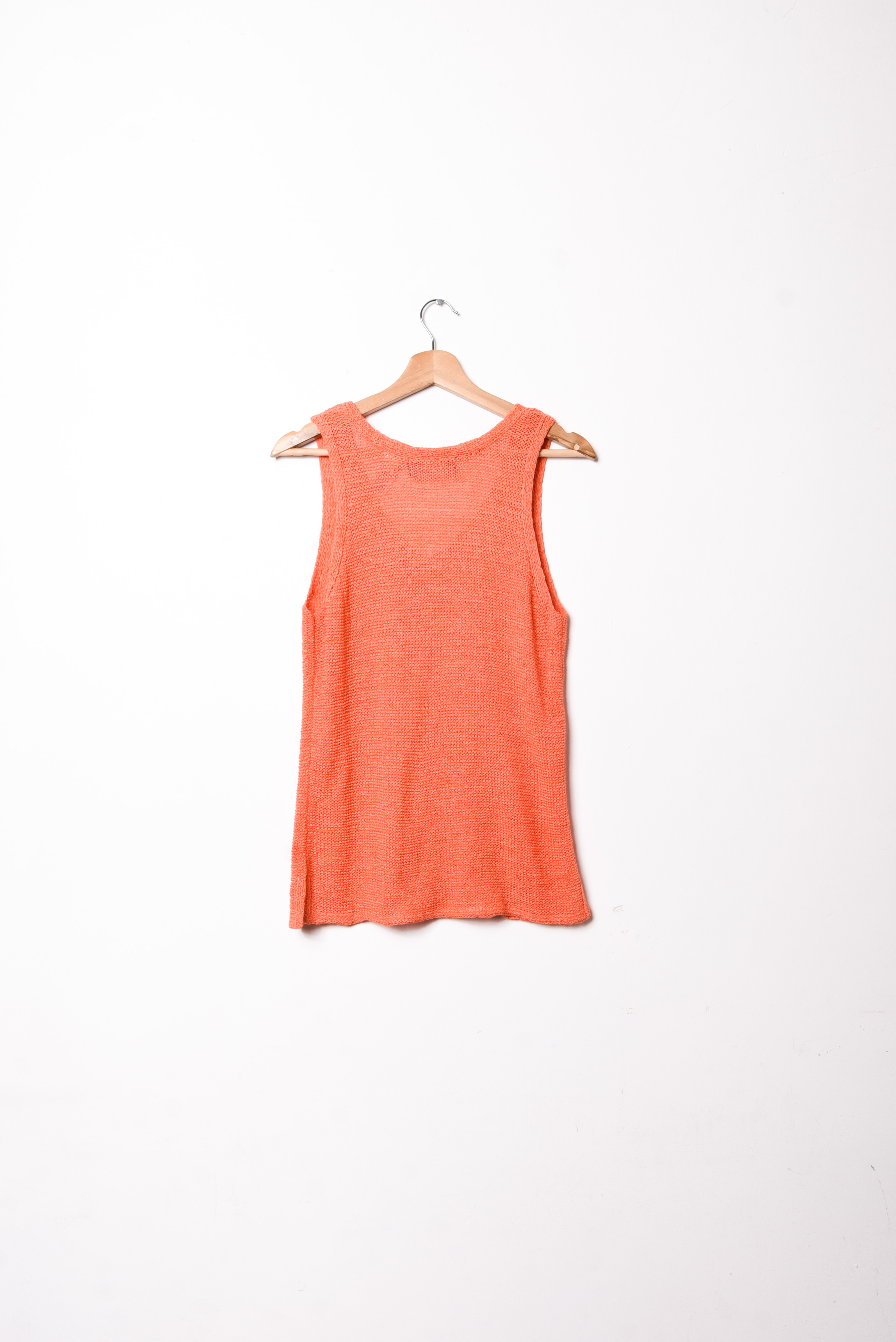 Top tejido naranjo