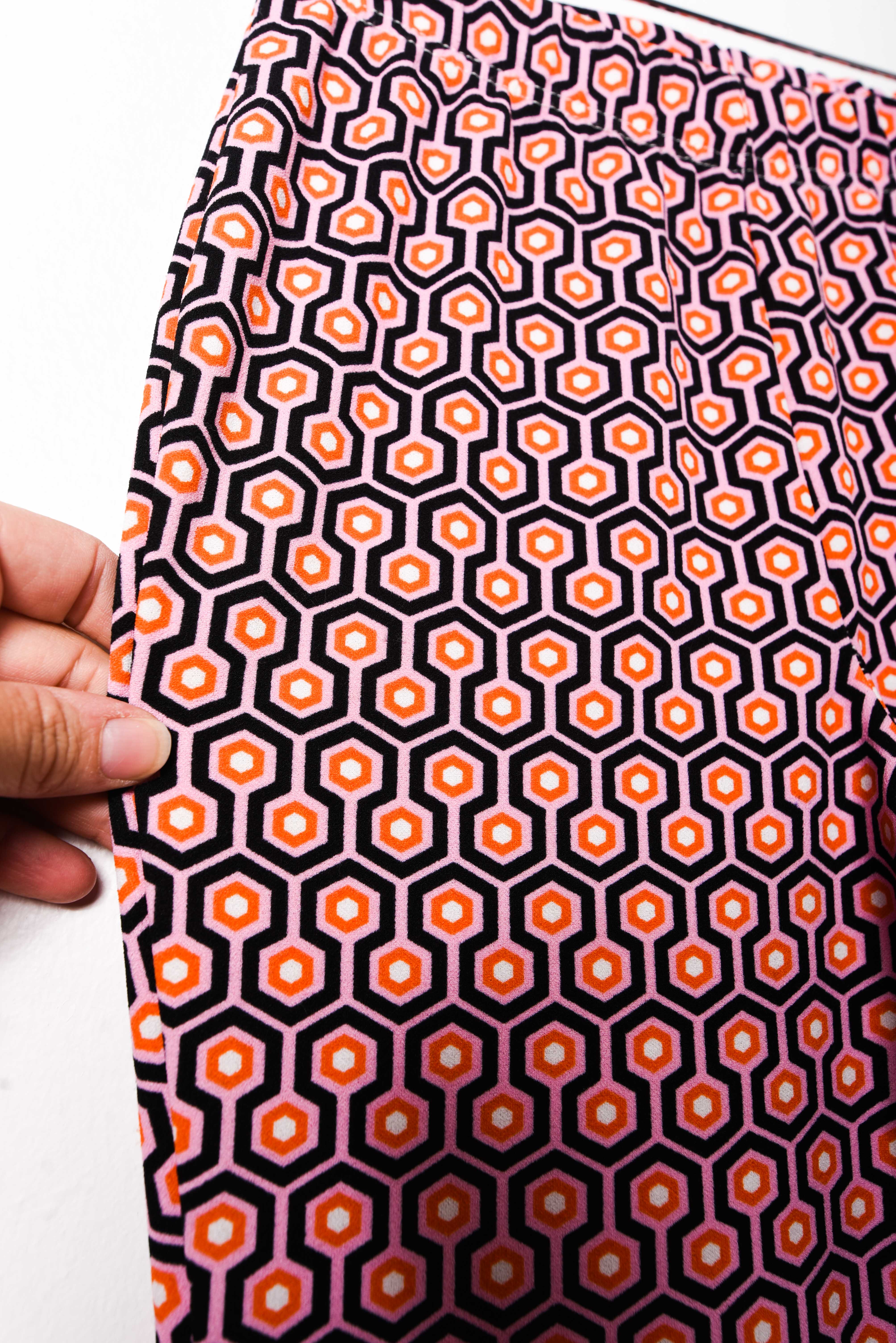 Pantalón retro print flare
