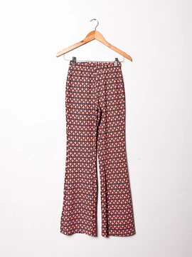 Pantalón retro print flare