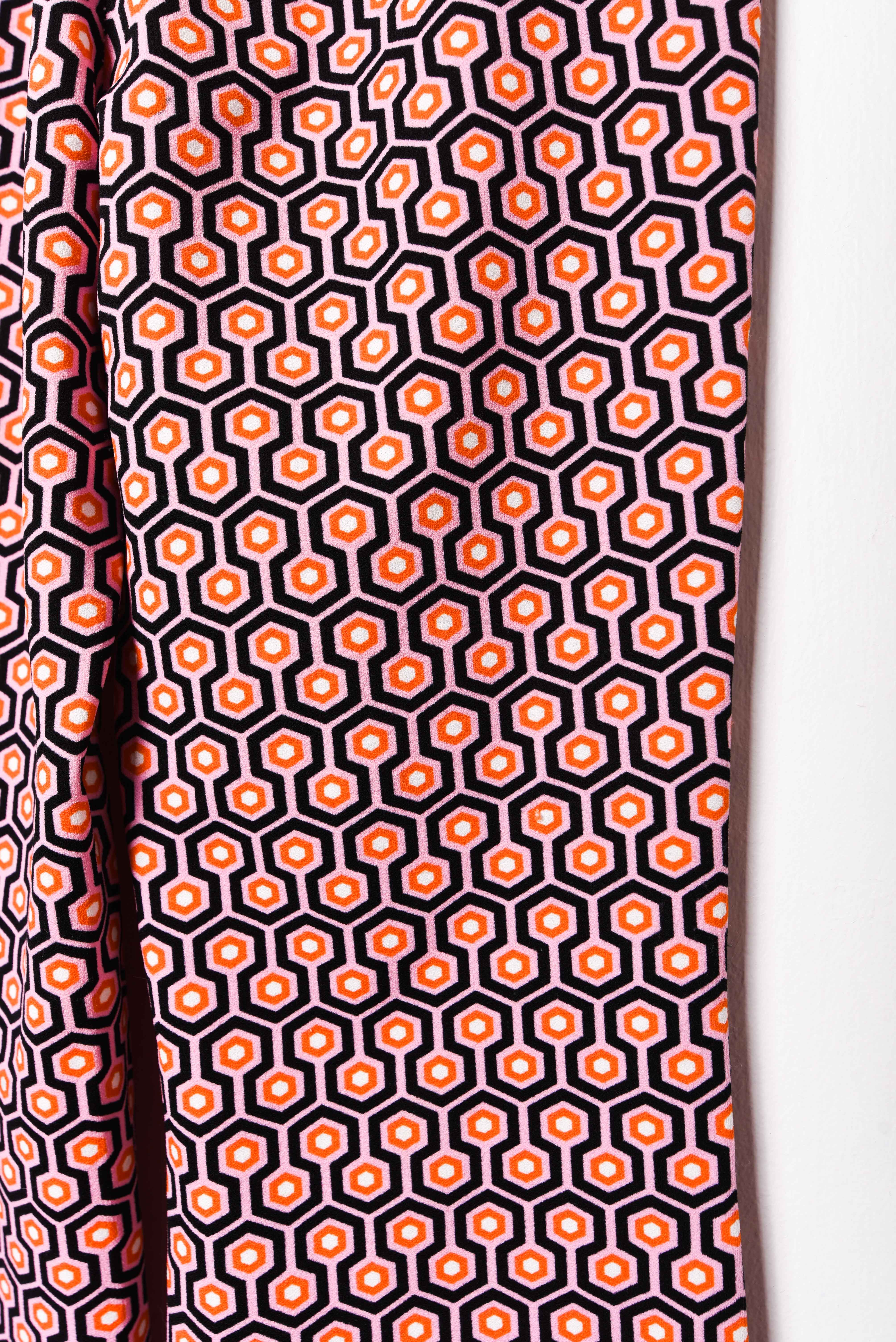 Pantalón retro print flare