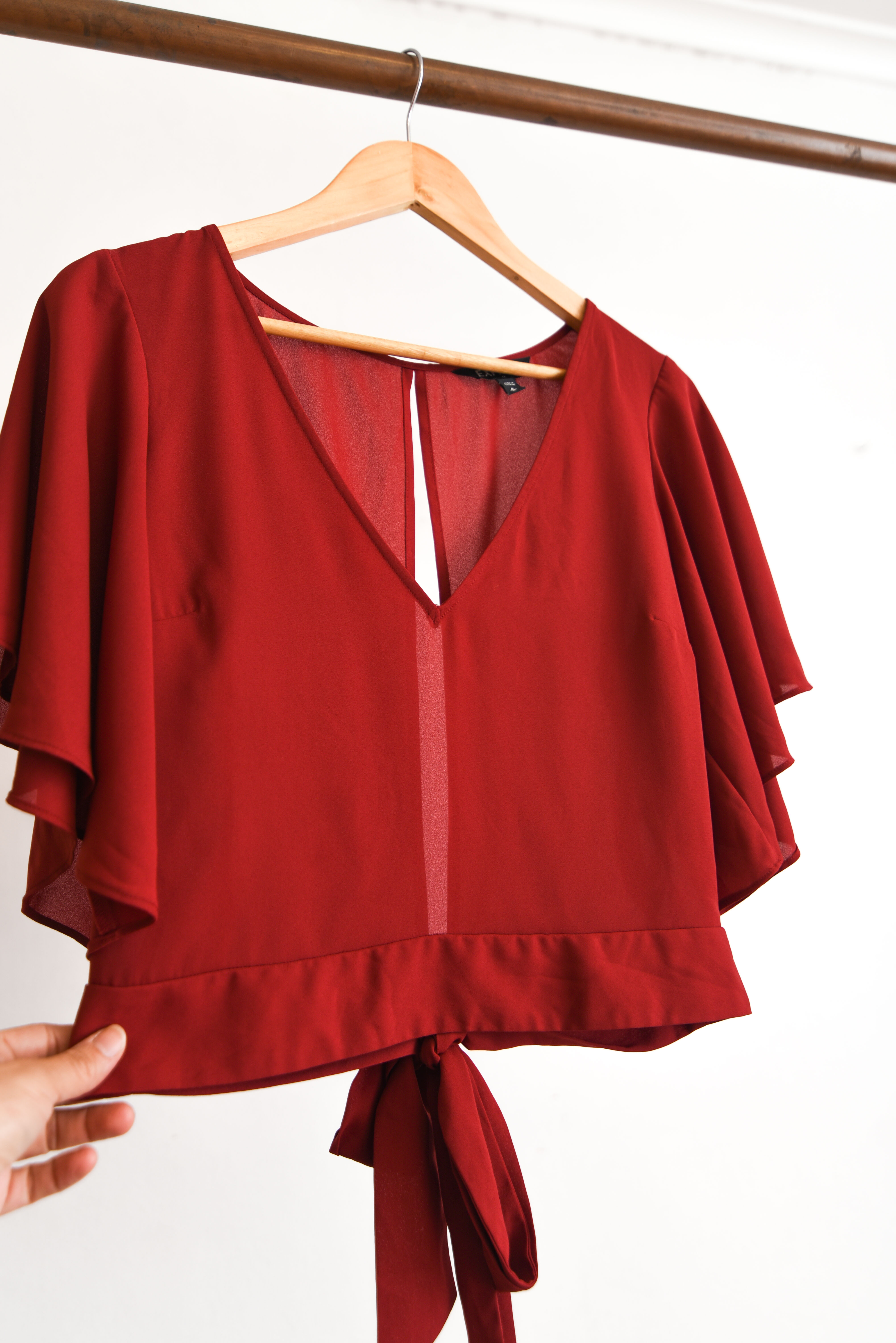 Blusa roja crop lazito