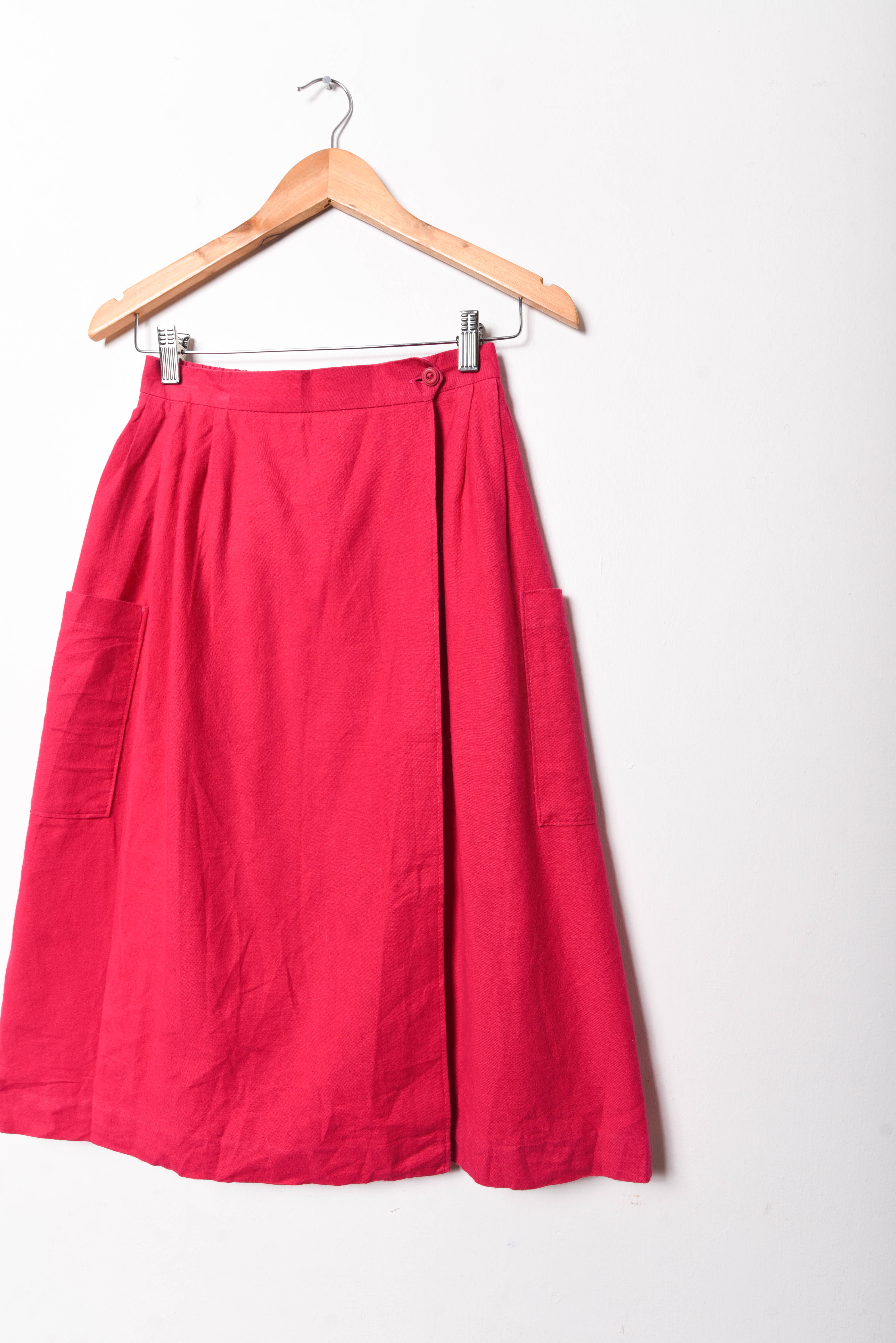 Falda magenta vintage cotton