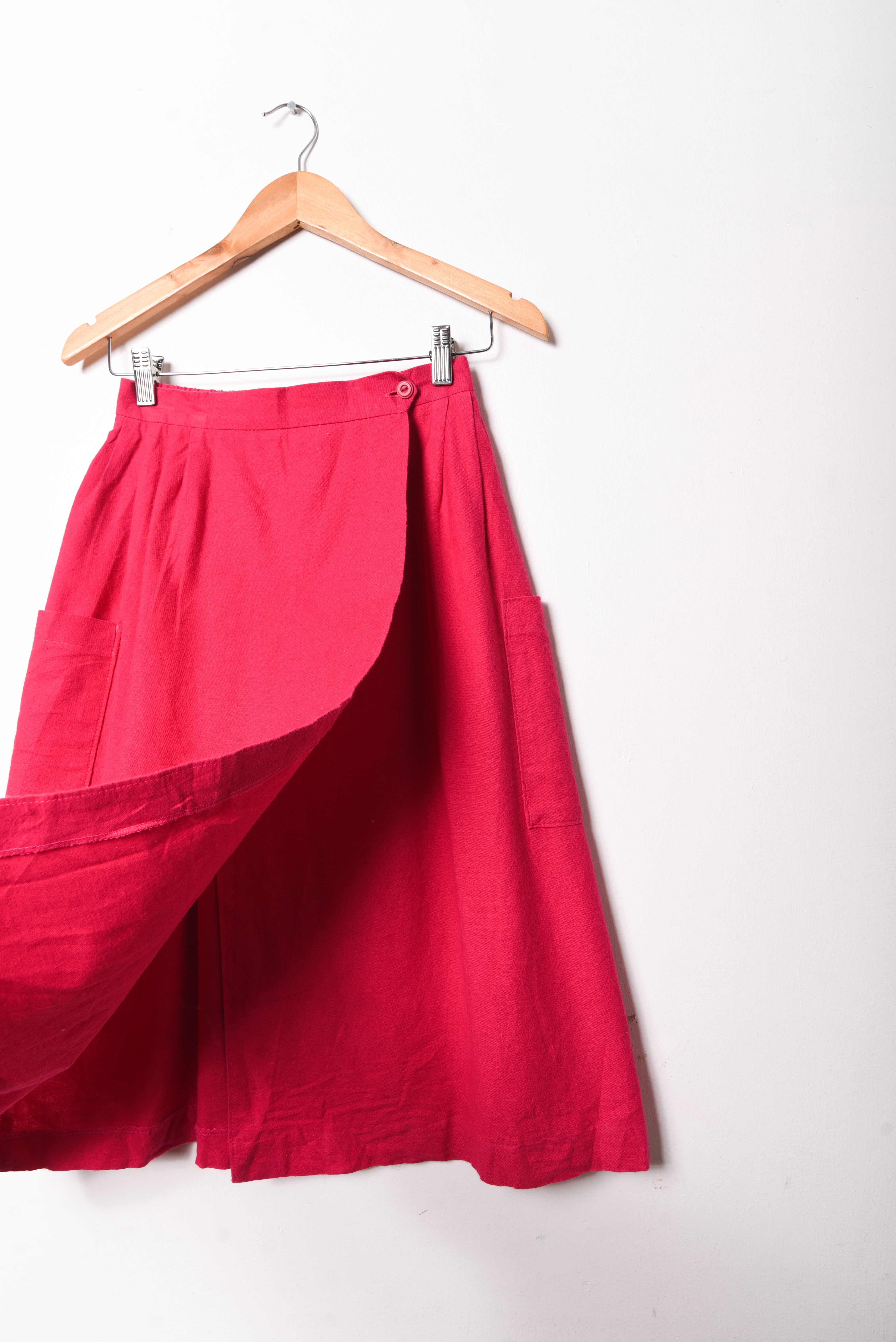Falda magenta vintage cotton