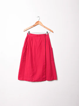 Falda magenta vintage cotton