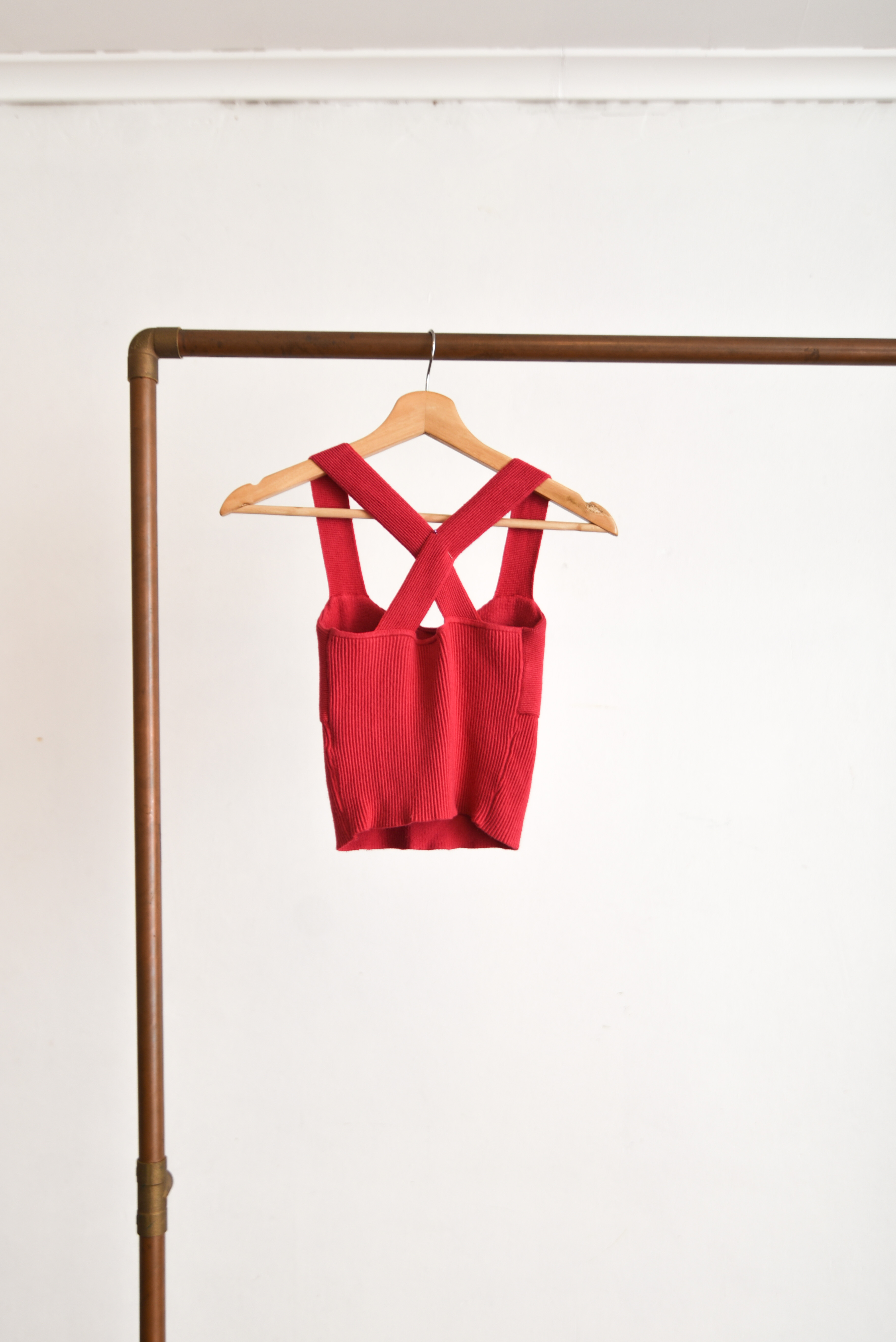Top tejido magenta petite