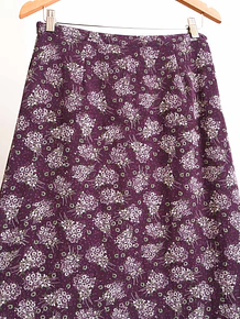 Maxi falda morada floral 2005