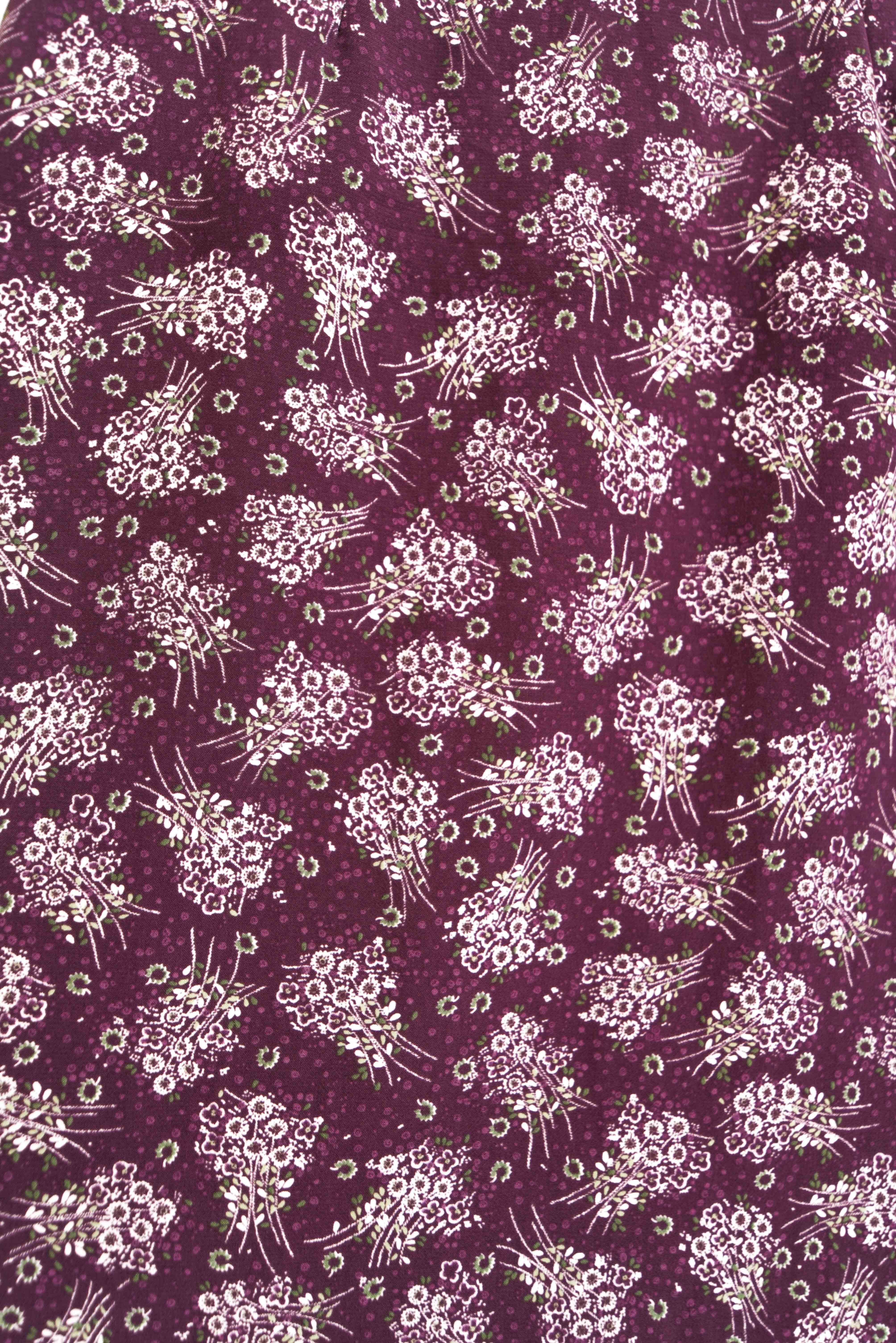 Maxi falda morada floral 2005