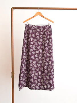 Maxi falda morada floral 2005