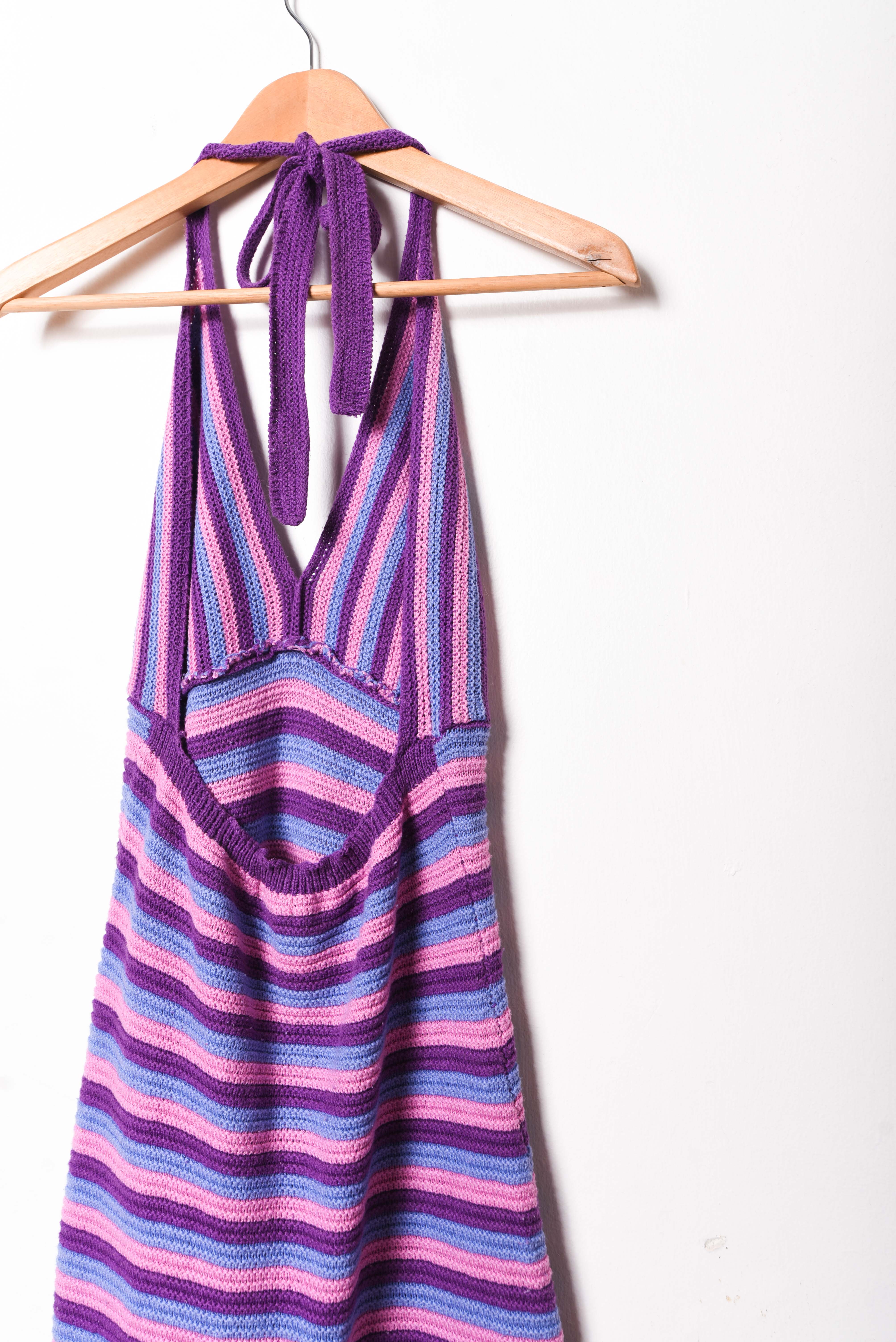 Vestido tejido lila