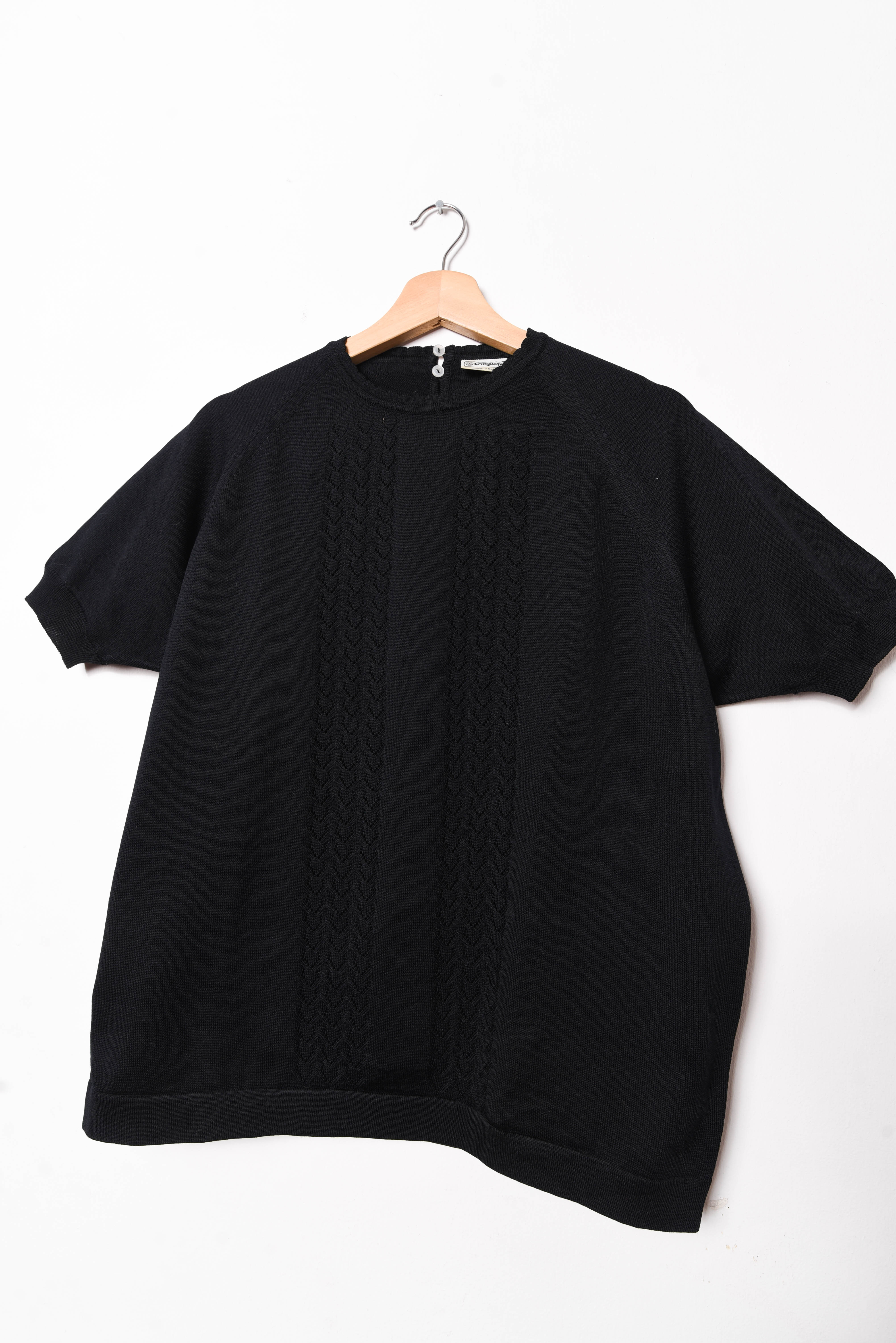 Top tejido black 60s