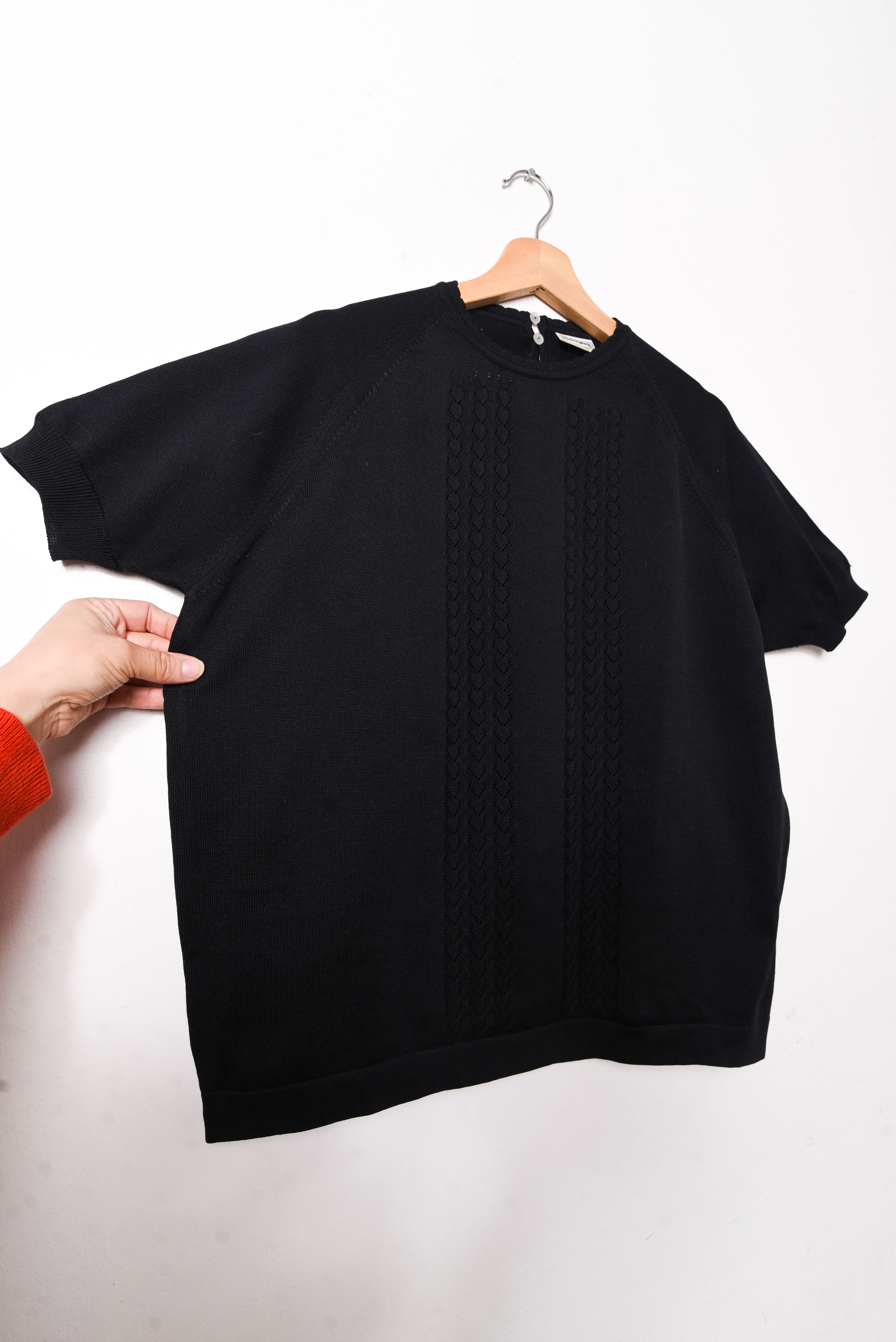 Top tejido black 60s