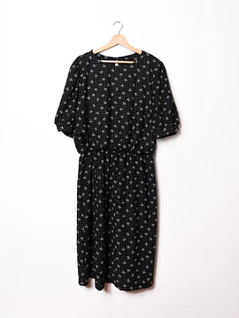 Vestido negro vintage ribbons