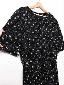 Vestido negro vintage ribbons