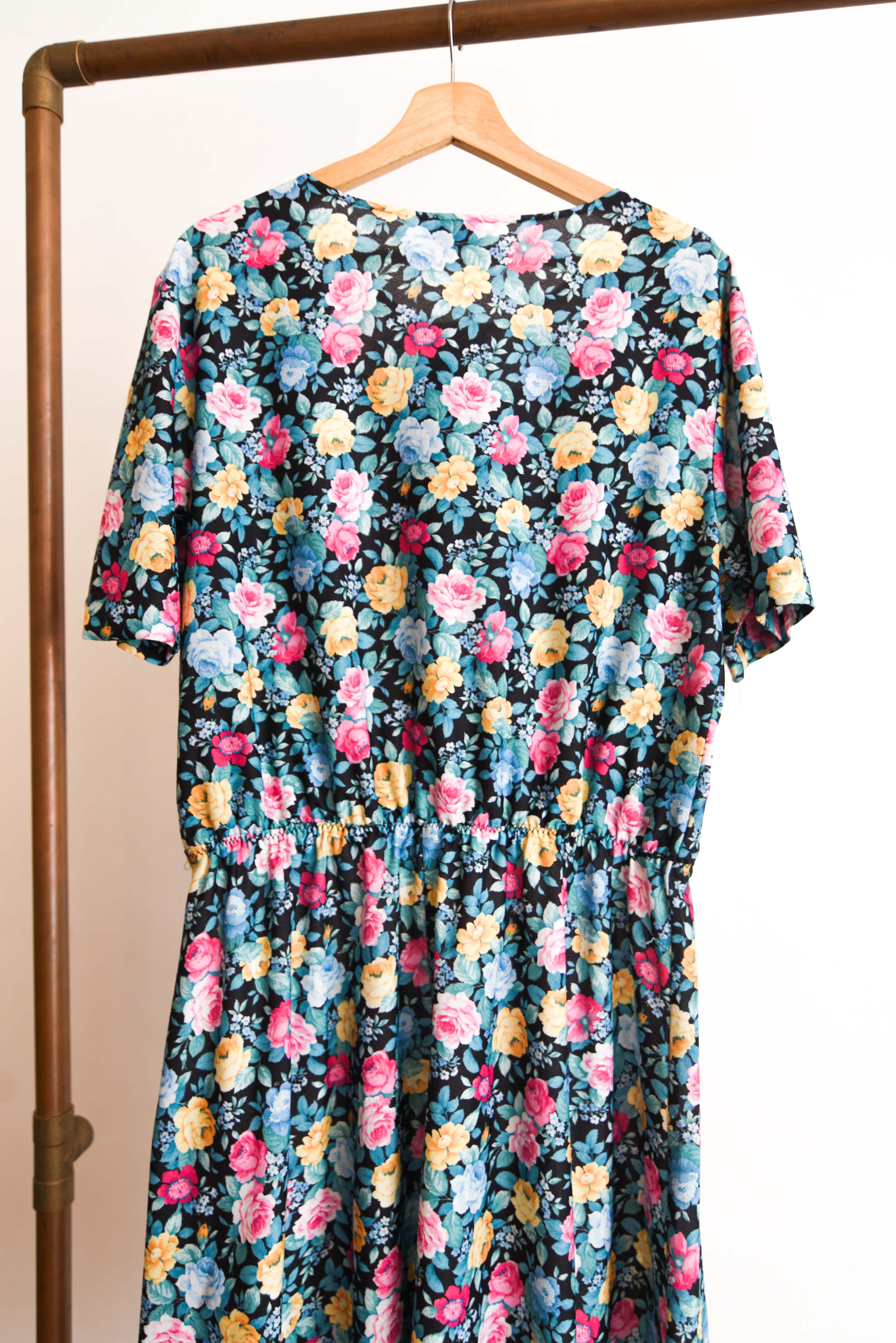 Vestido 80s Avon Fashions floral