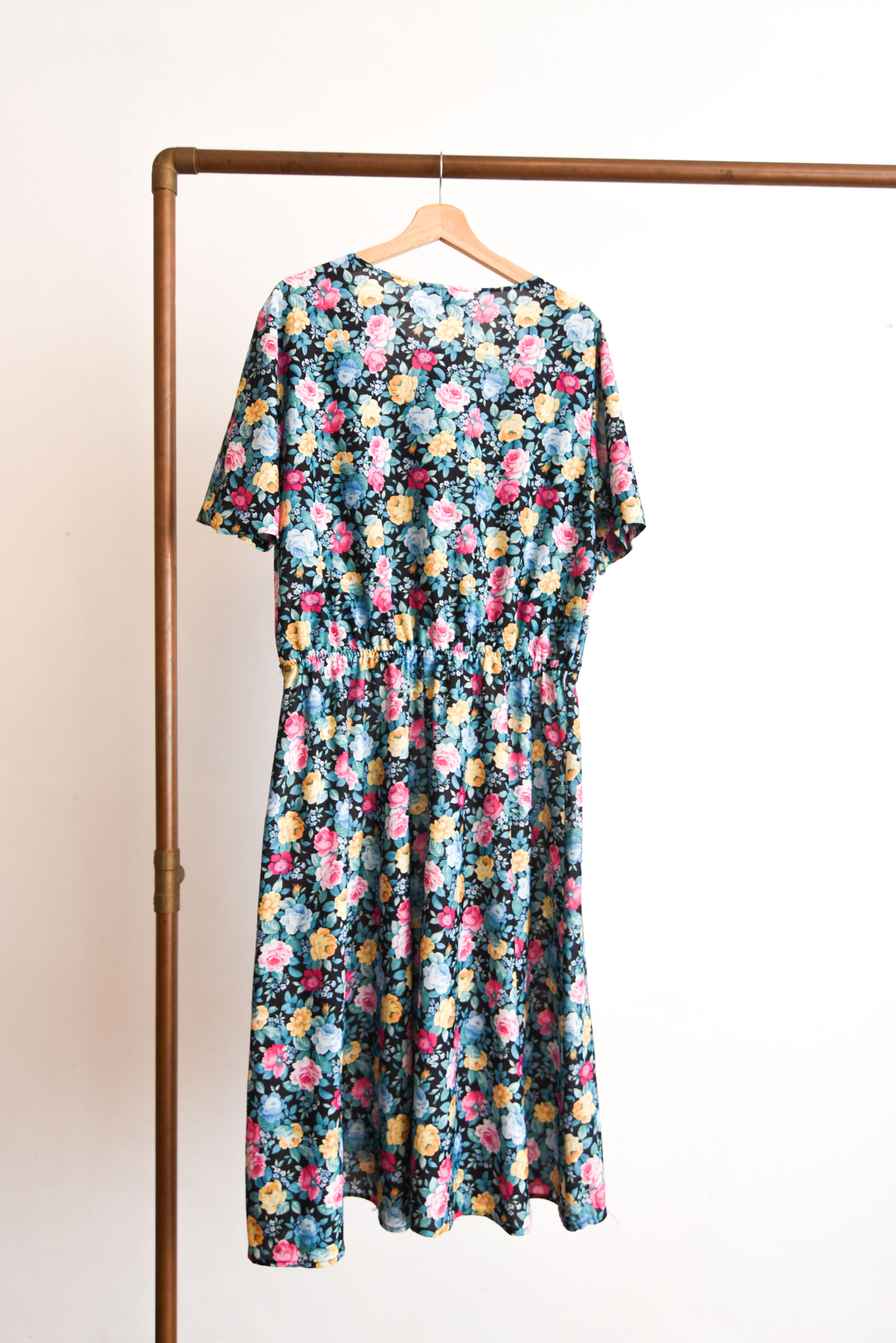 Vestido 80s Avon Fashions floral