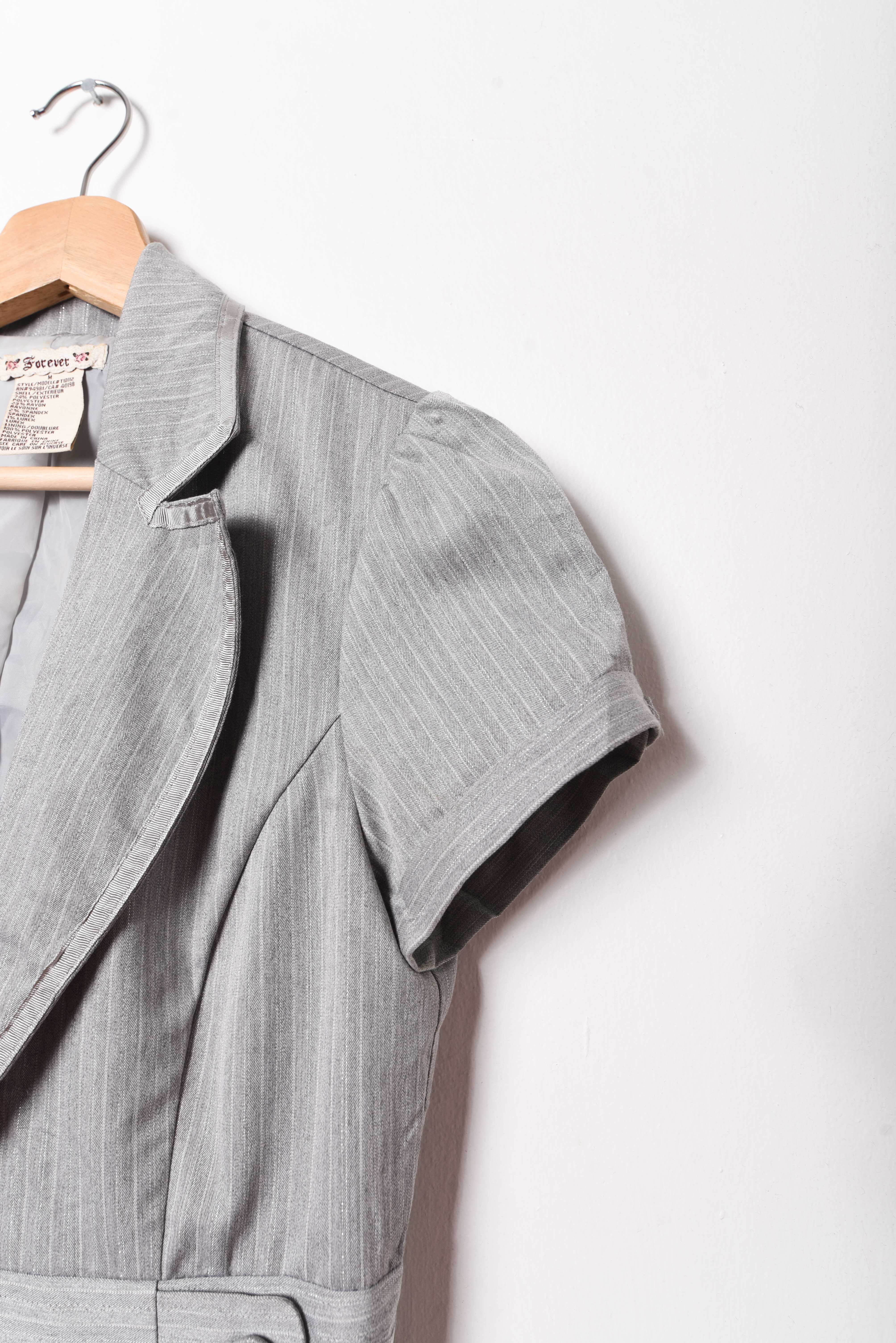 Blazer y2k gris prinstripe