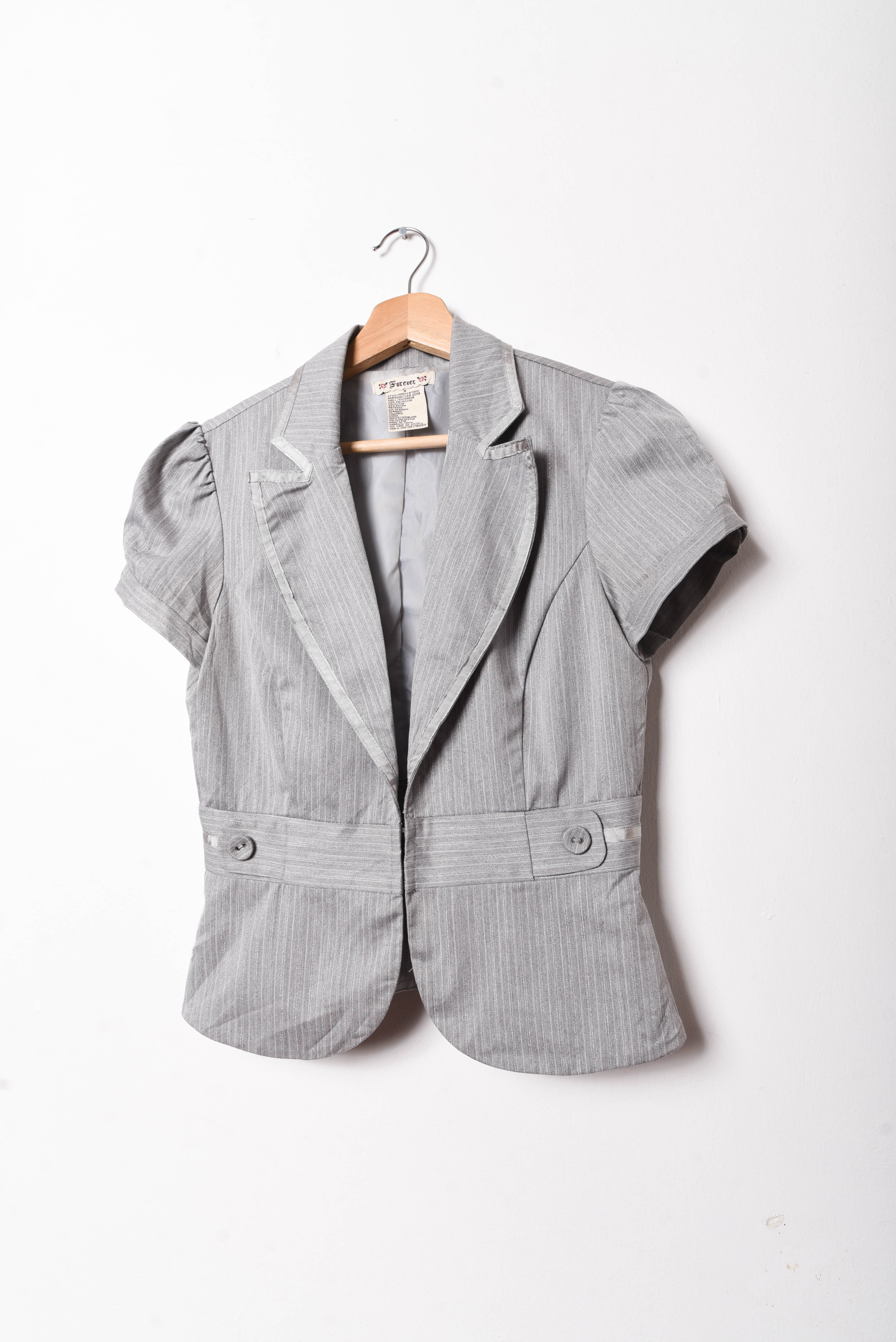 Blazer y2k gris prinstripe