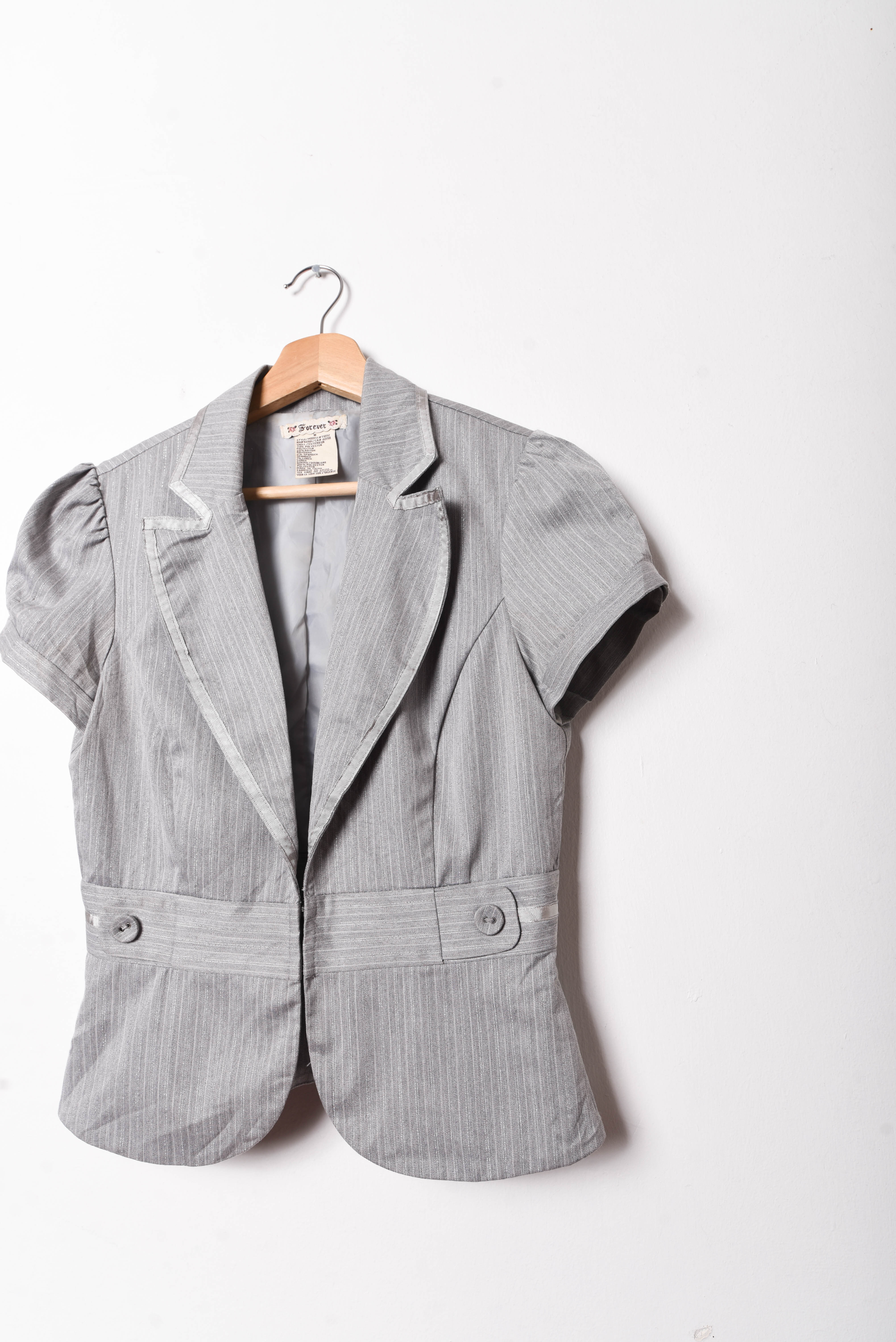 Blazer y2k gris prinstripe
