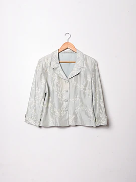 Chaqueta seda bordada vintage