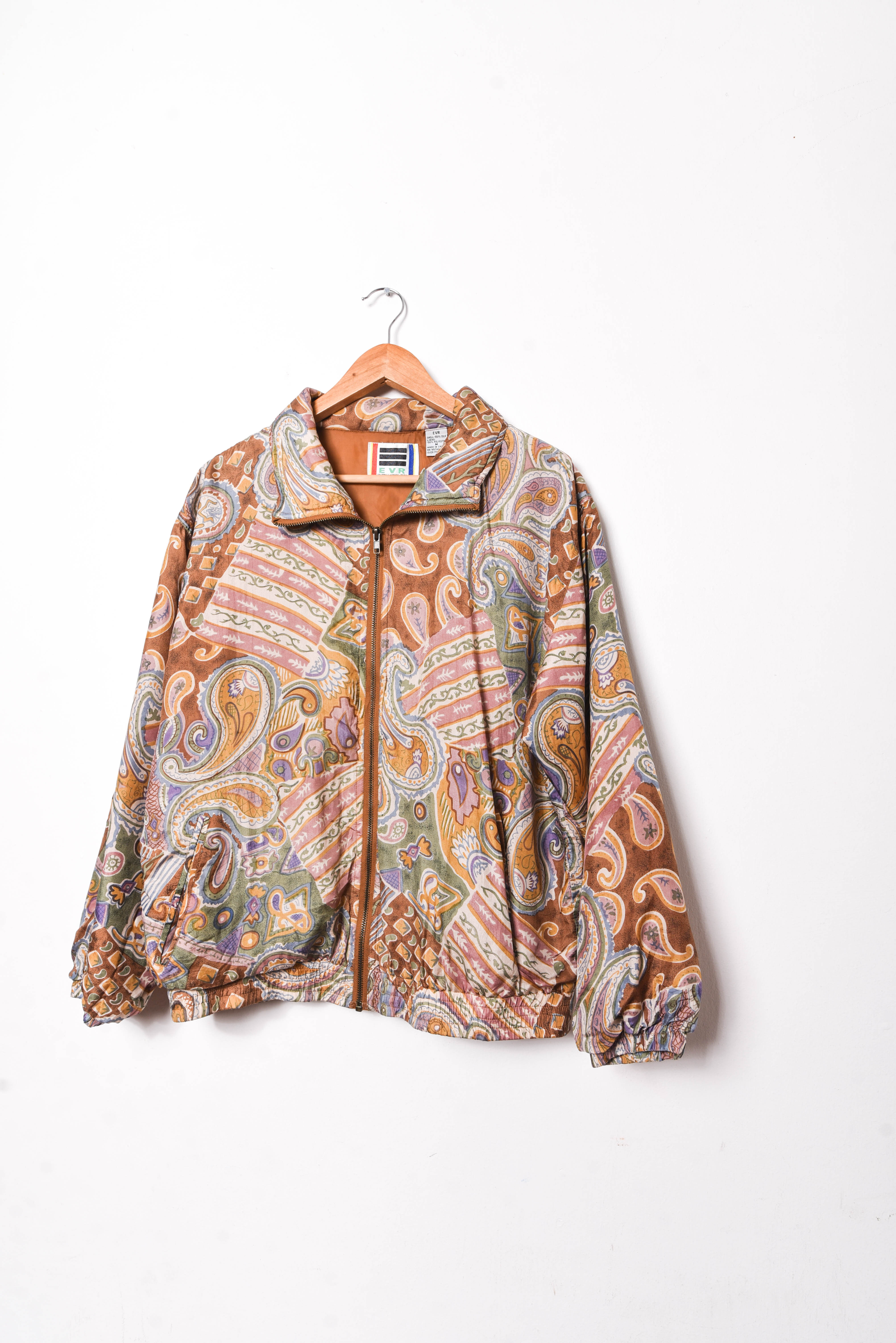 Chaqueta café 90s seda