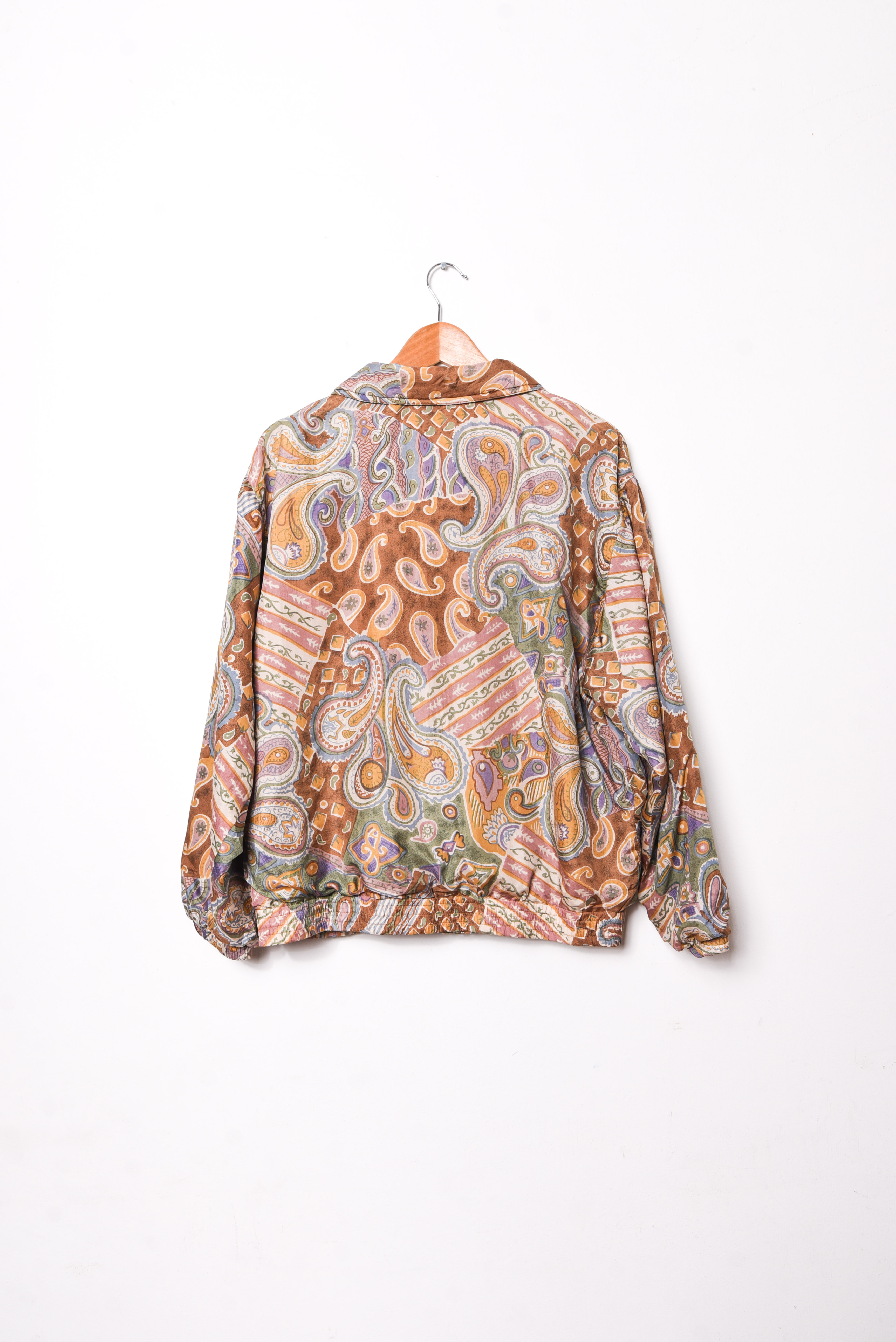 Chaqueta café 90s seda