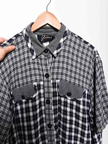 Camisa blue gingham 90s