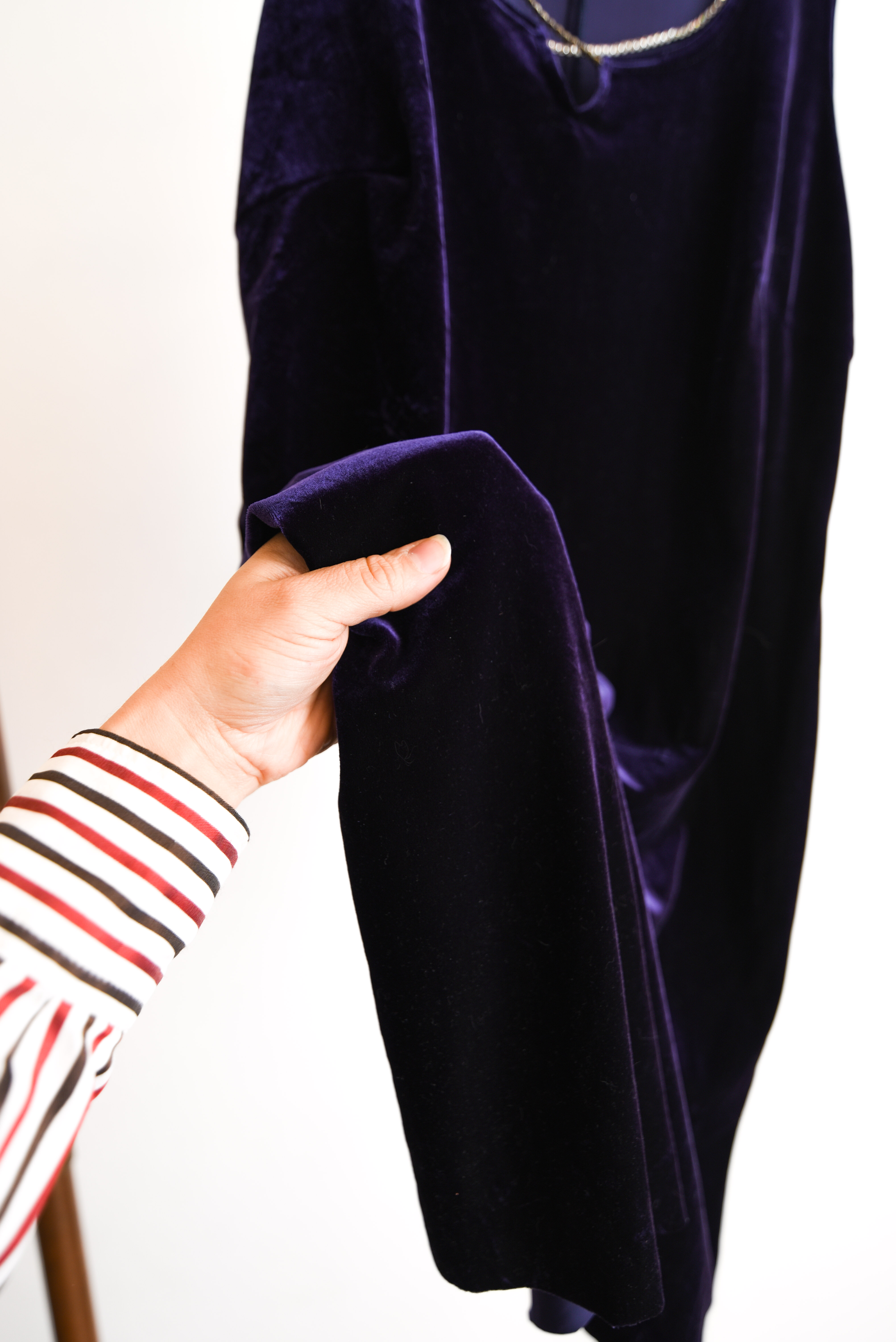 Vestido morado 90s plush party