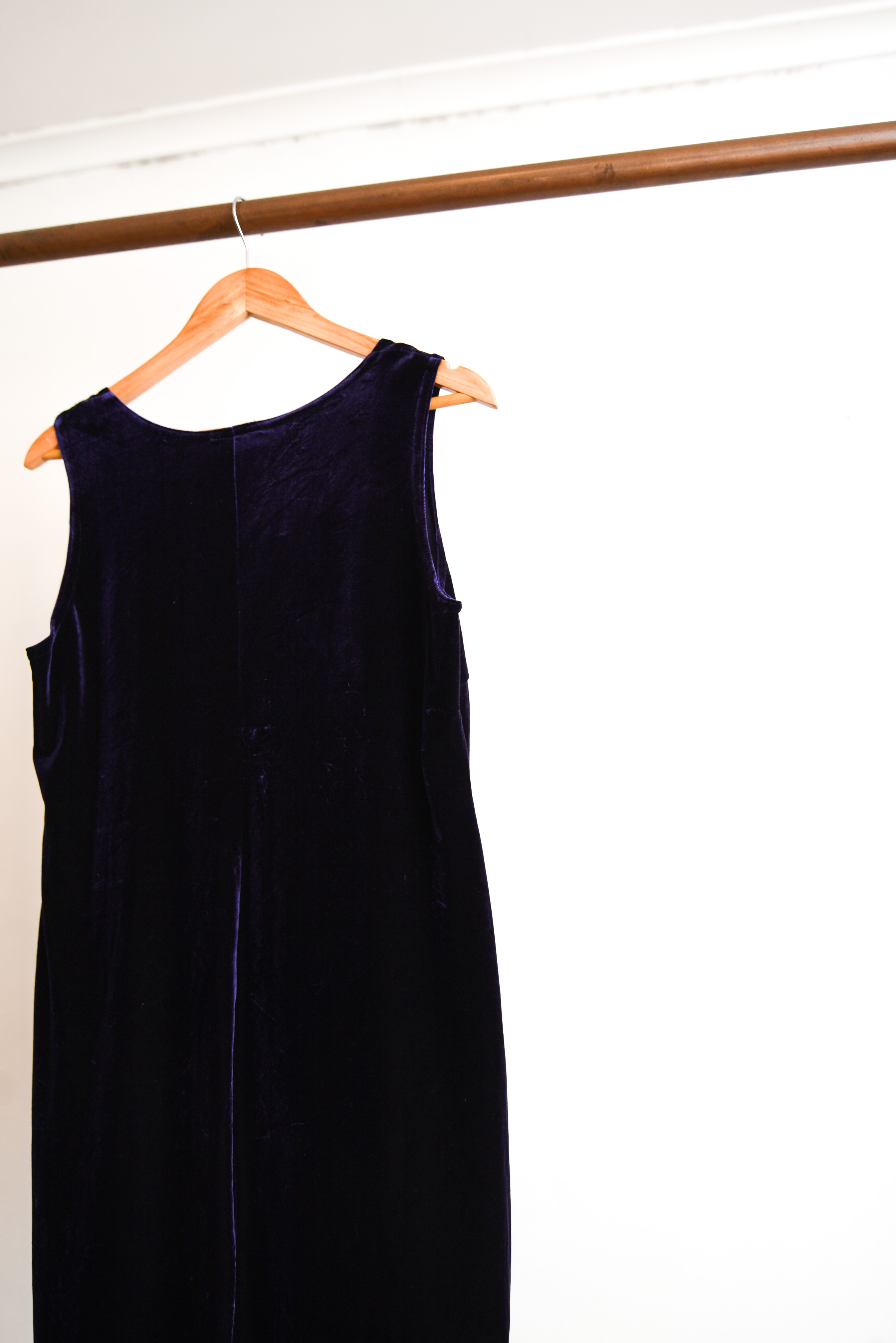 Vestido morado 90s plush party