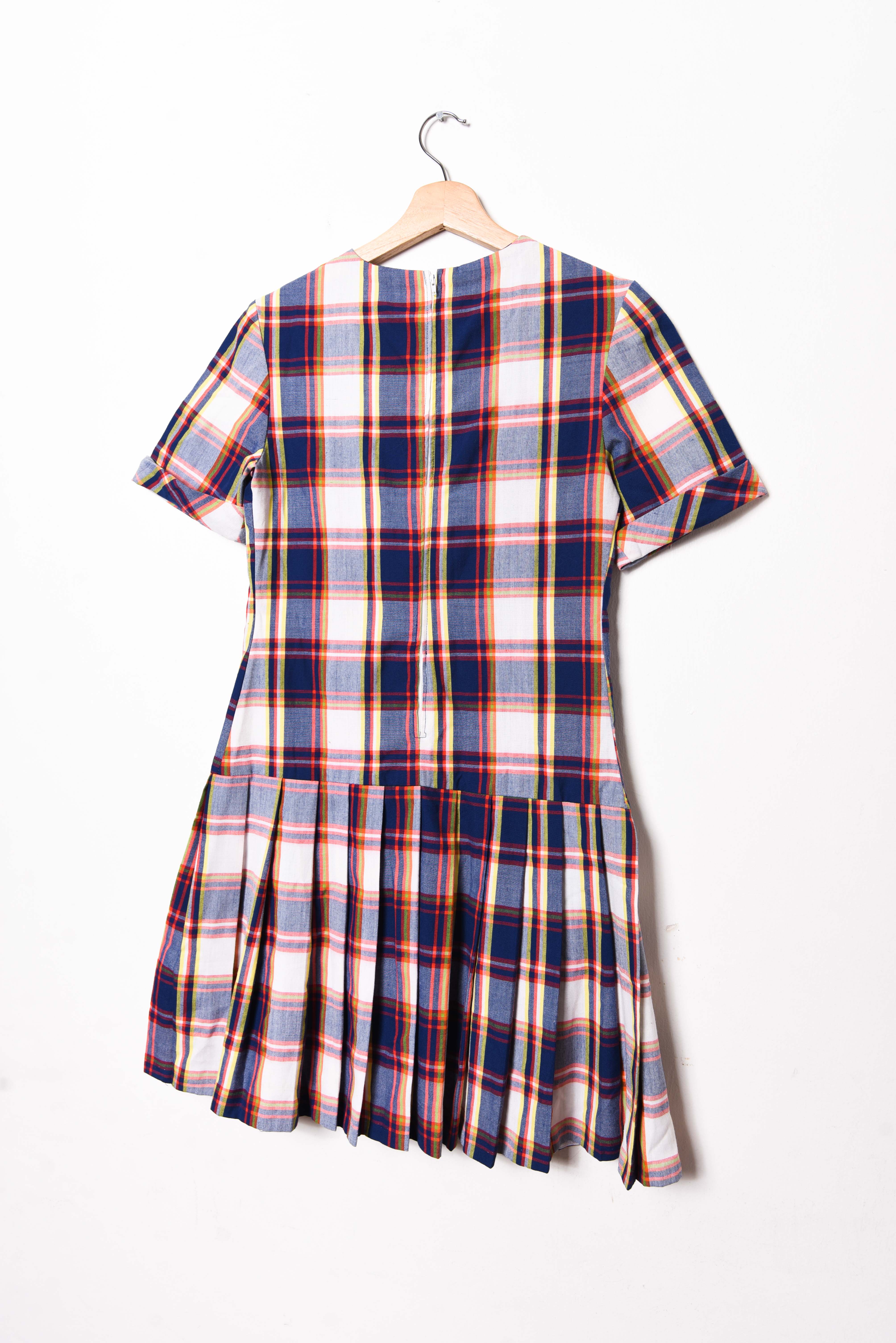 Vestido vintage tartán tablas