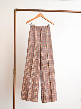 Pantalón café 1970s flare