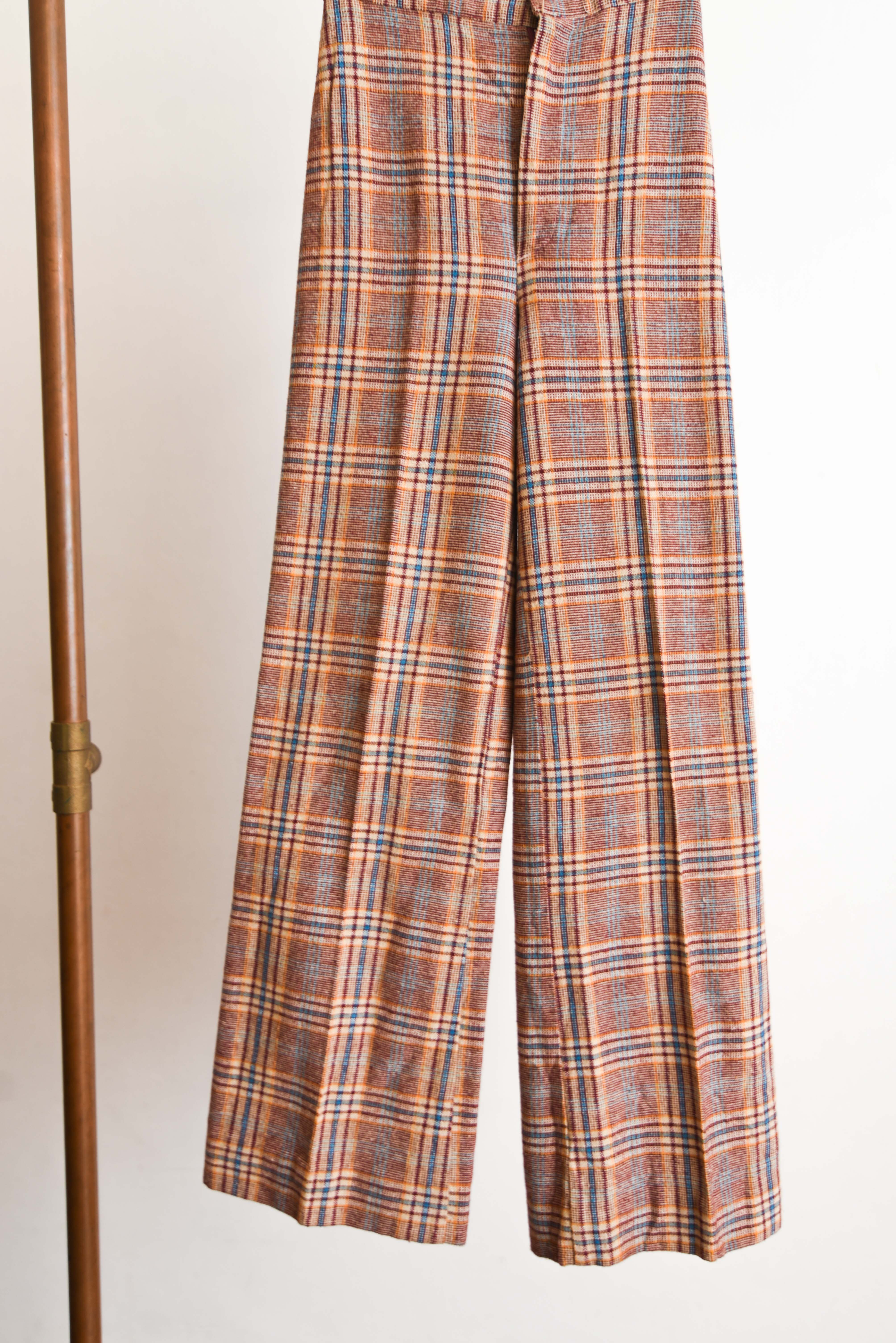 Pantalón café 1970s flare