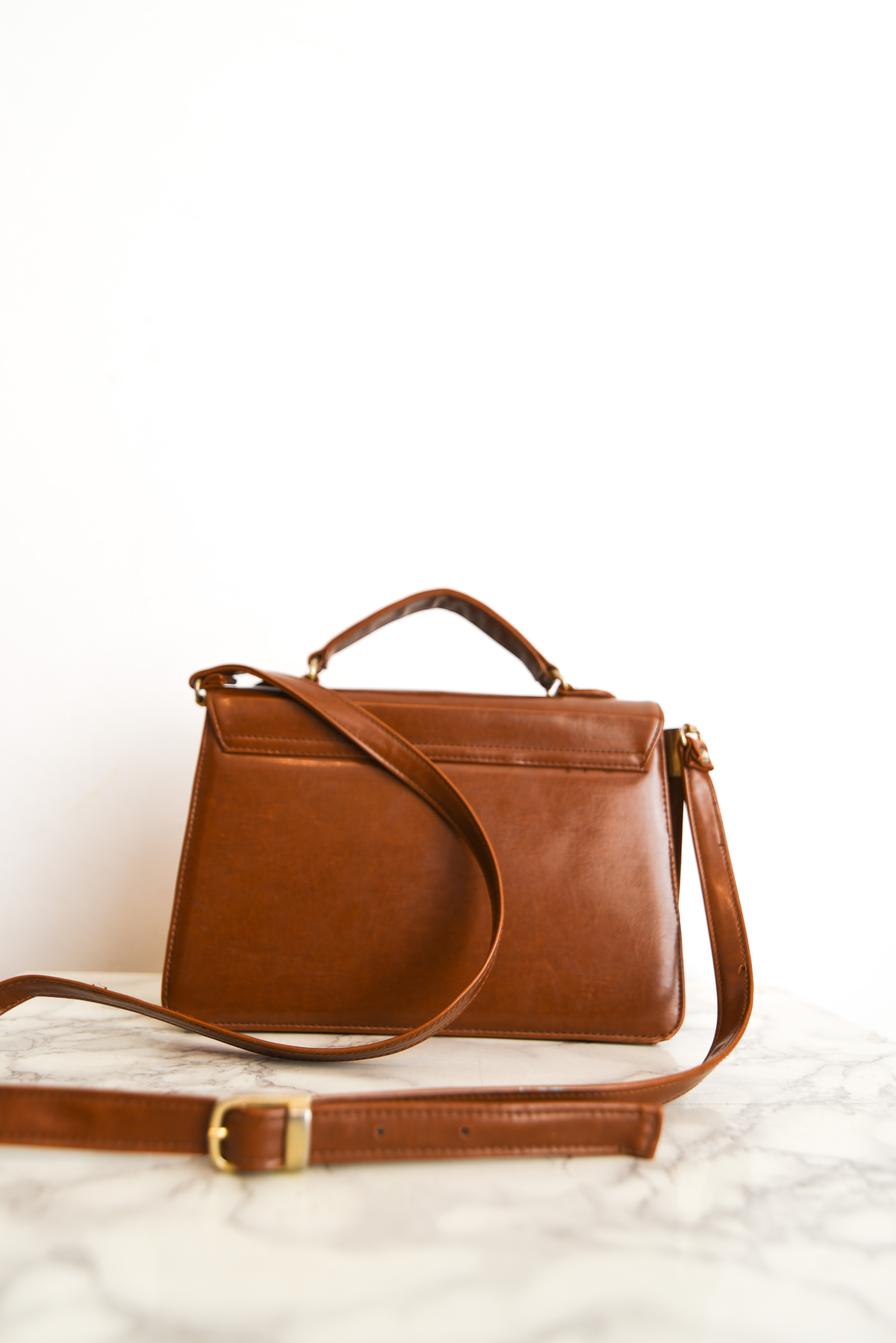 Cartera maletín café 90s