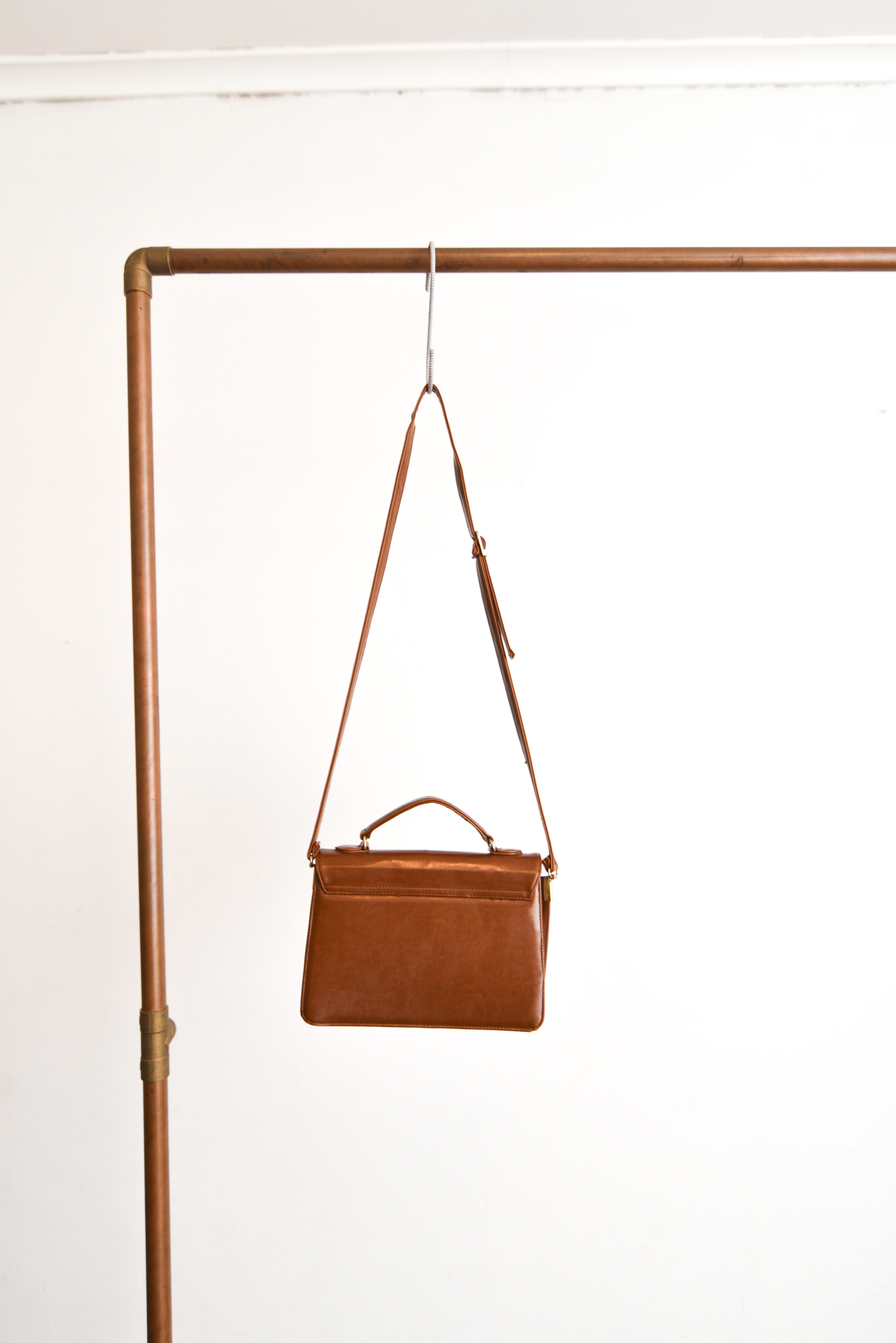 Cartera maletín café 90s