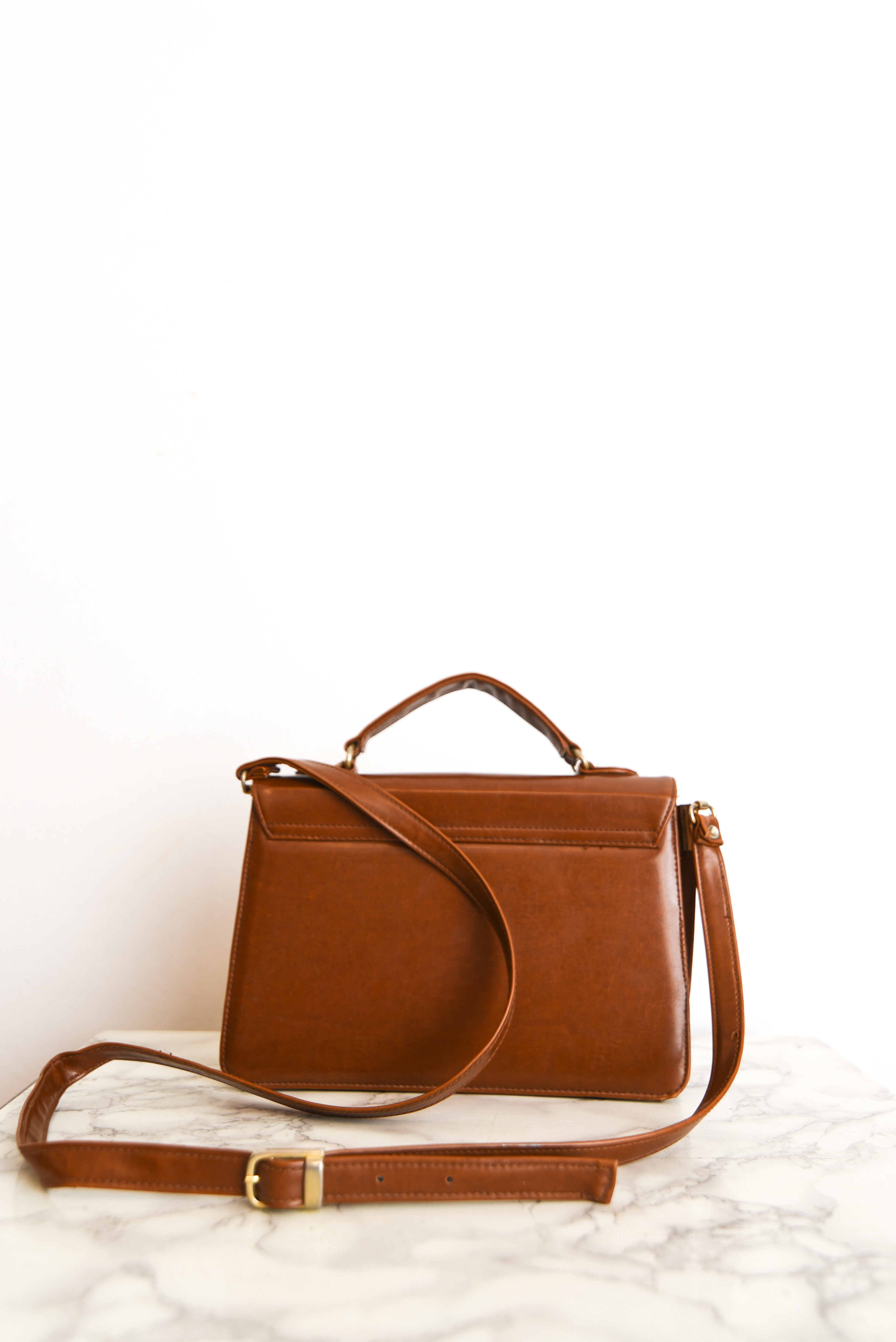 Cartera maletín café 90s