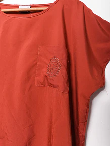 Blusa granate bordada vntg
