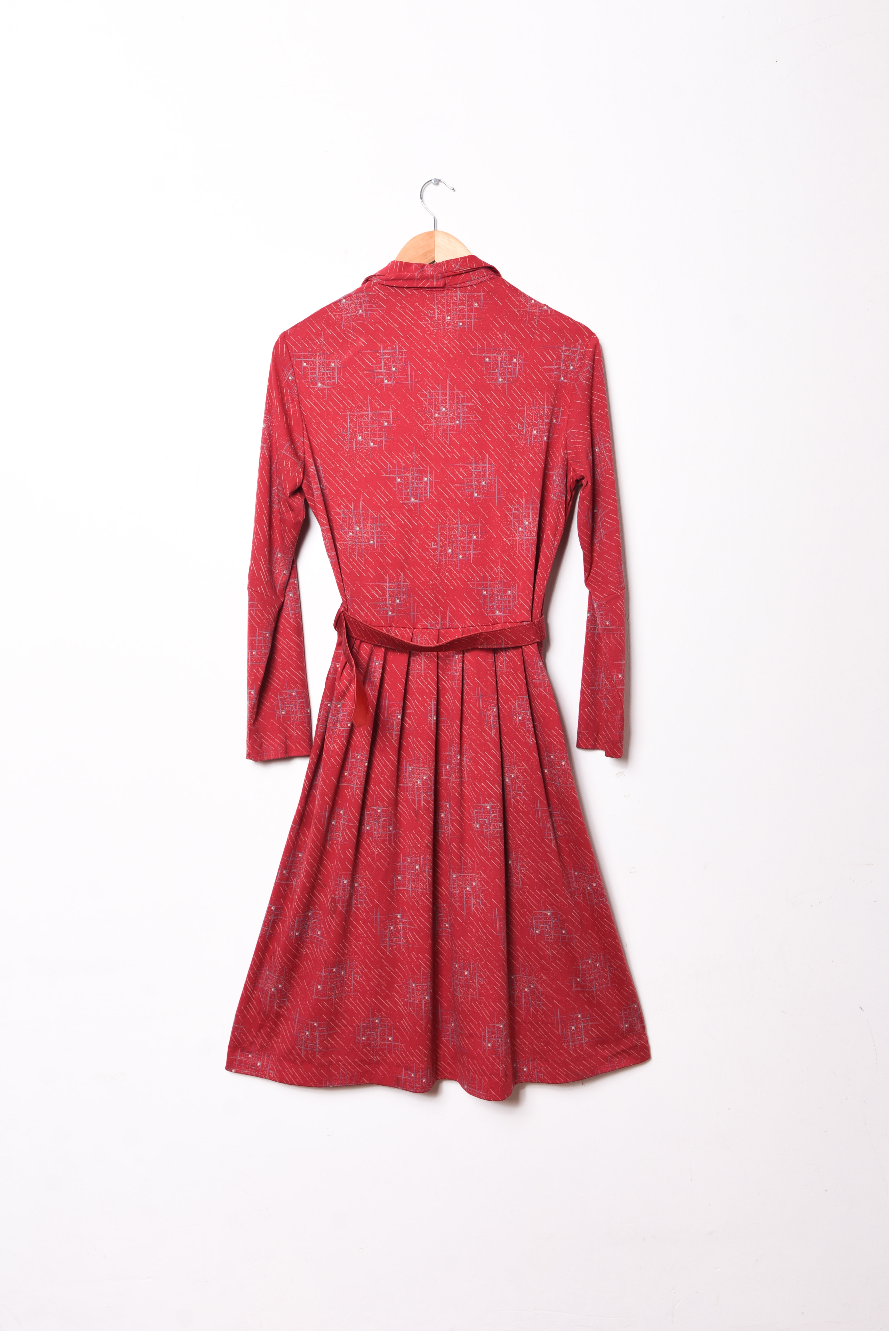 Vestido rojo vintage made in France