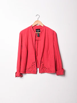 Chaqueta coral lino